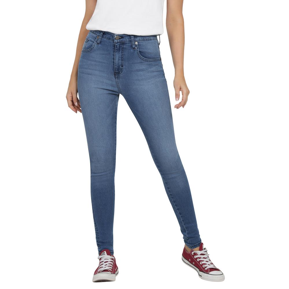 Foto 2 pulgar | Jeans Lee Azul Skinny para Mujer