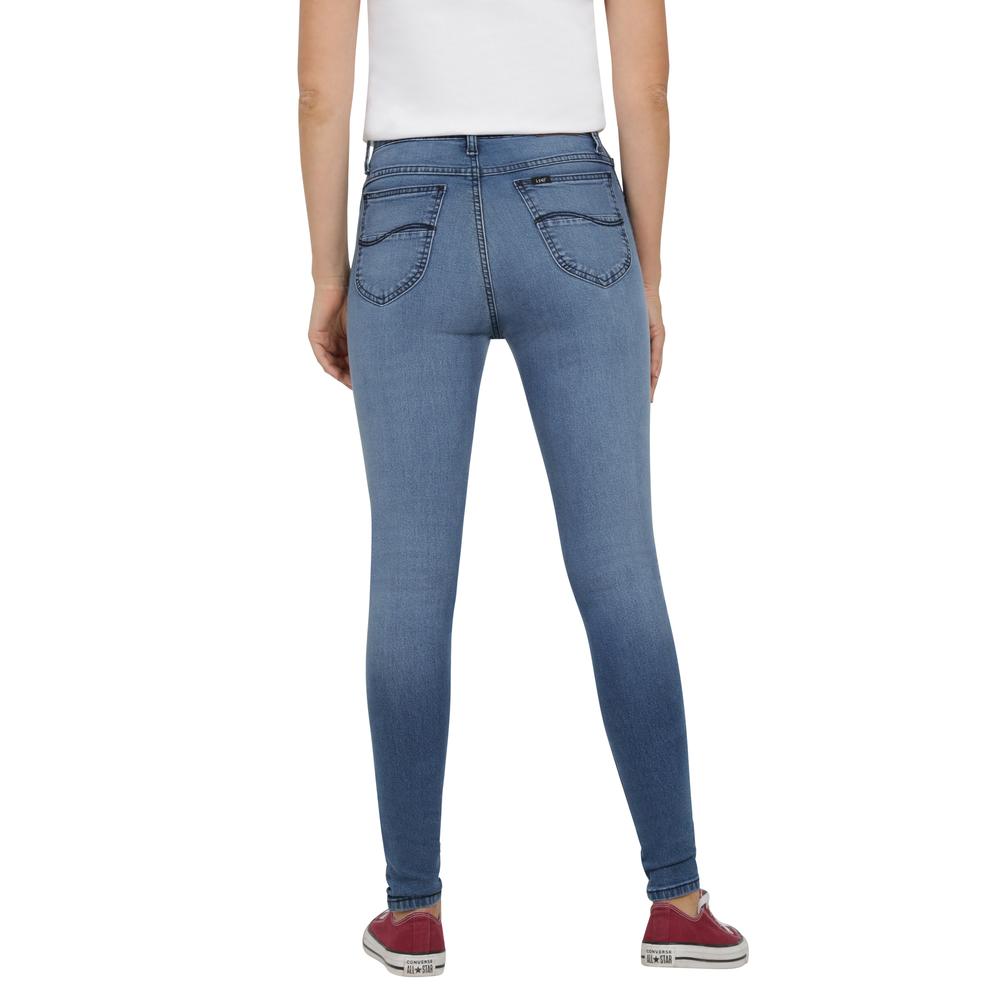 Foto 4 pulgar | Jeans Lee Azul Skinny para Mujer