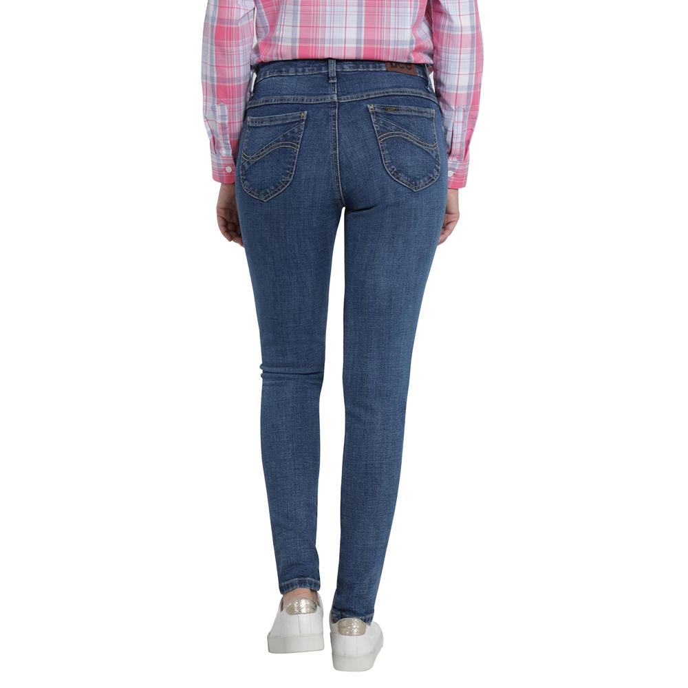 Foto 3 | Jeans Lee Skinny Cintura Extra Alta 444 Azul para Mujer