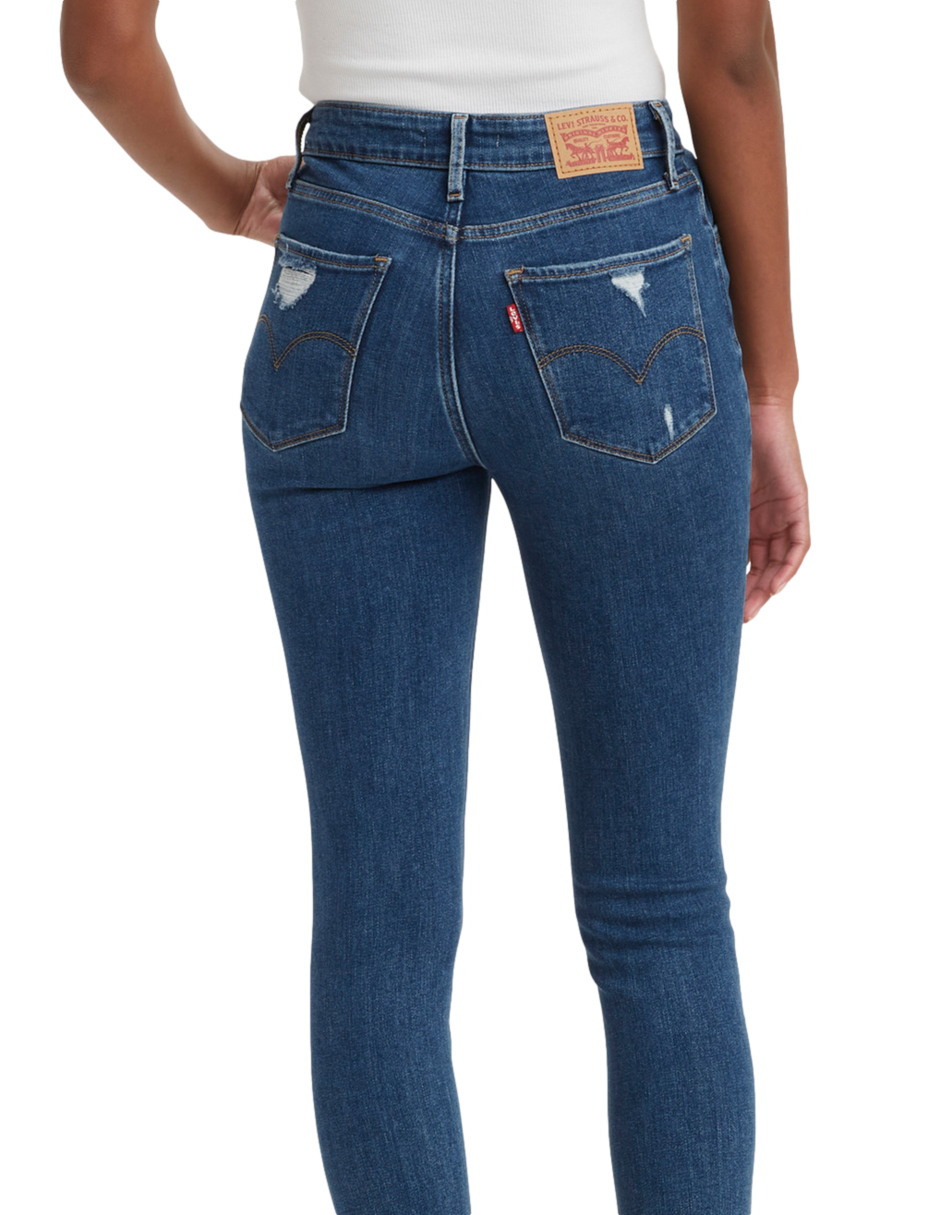 Foto 5 pulgar | Jeans Cintura Alta Skinny Levi's  721