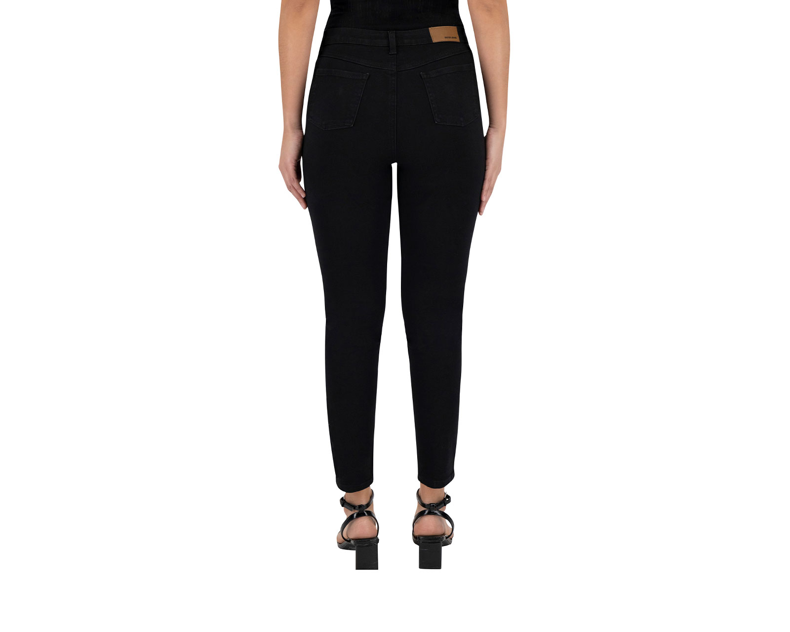 Foto 4 pulgar | Jeans Skinny Britos 020085 Tiro Medio Negro