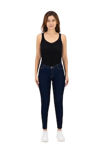 Foto 2 | Jeans Skinny Britos Tiro Medio 020086 Azul para Mujer