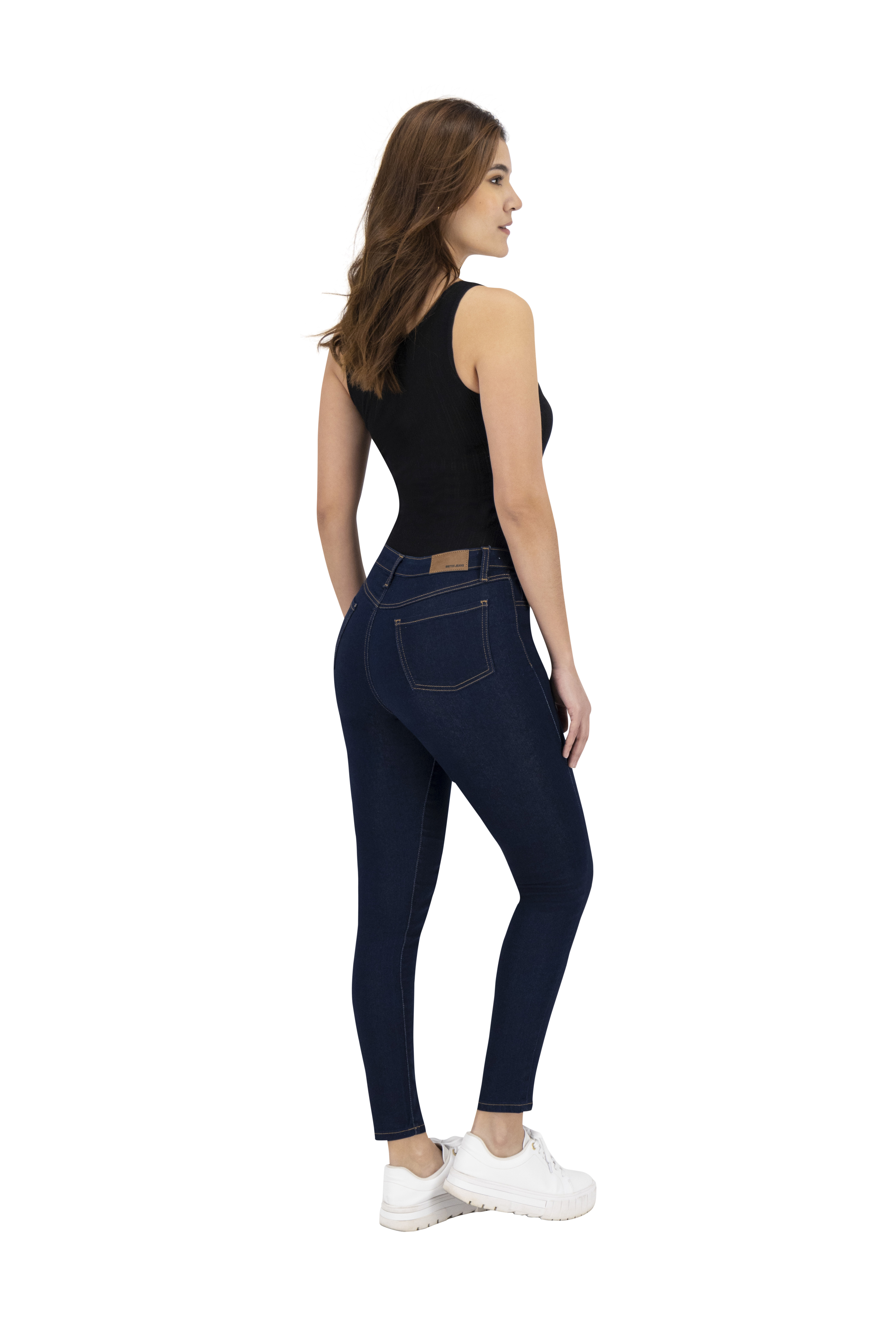 Foto 5 pulgar | Jeans Skinny Britos Tiro Medio 020086 Azul para Mujer