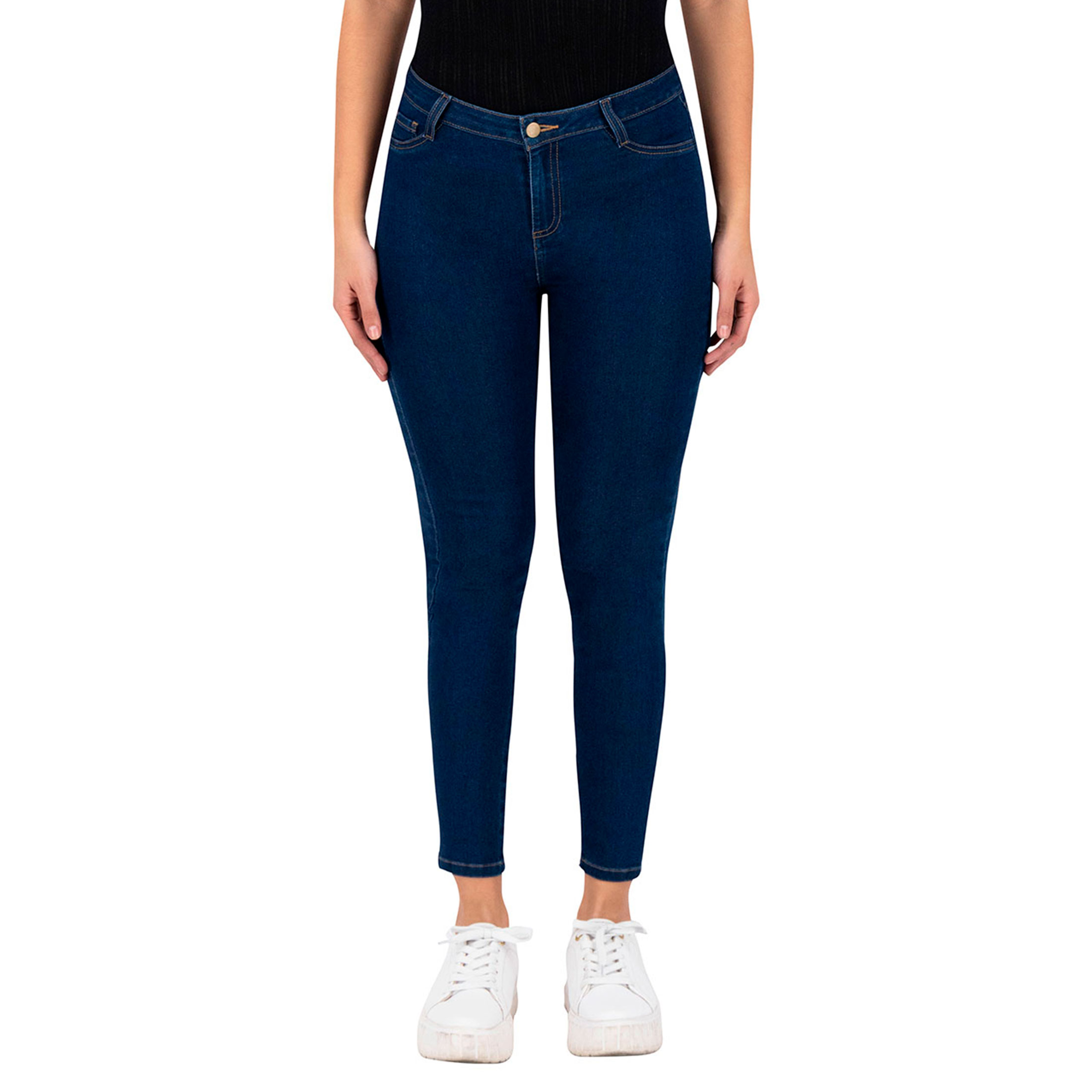 Foto 2 pulgar | Jeans Skinny Britos Tiro Medio 020087 Azul para  Mujer