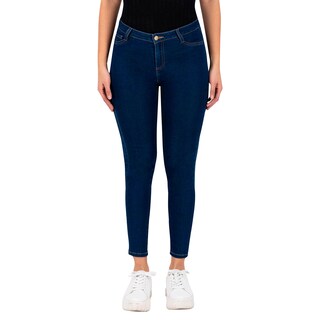 Foto 1 | Jeans Skinny Britos Tiro Medio 020087 Azul para Mujer