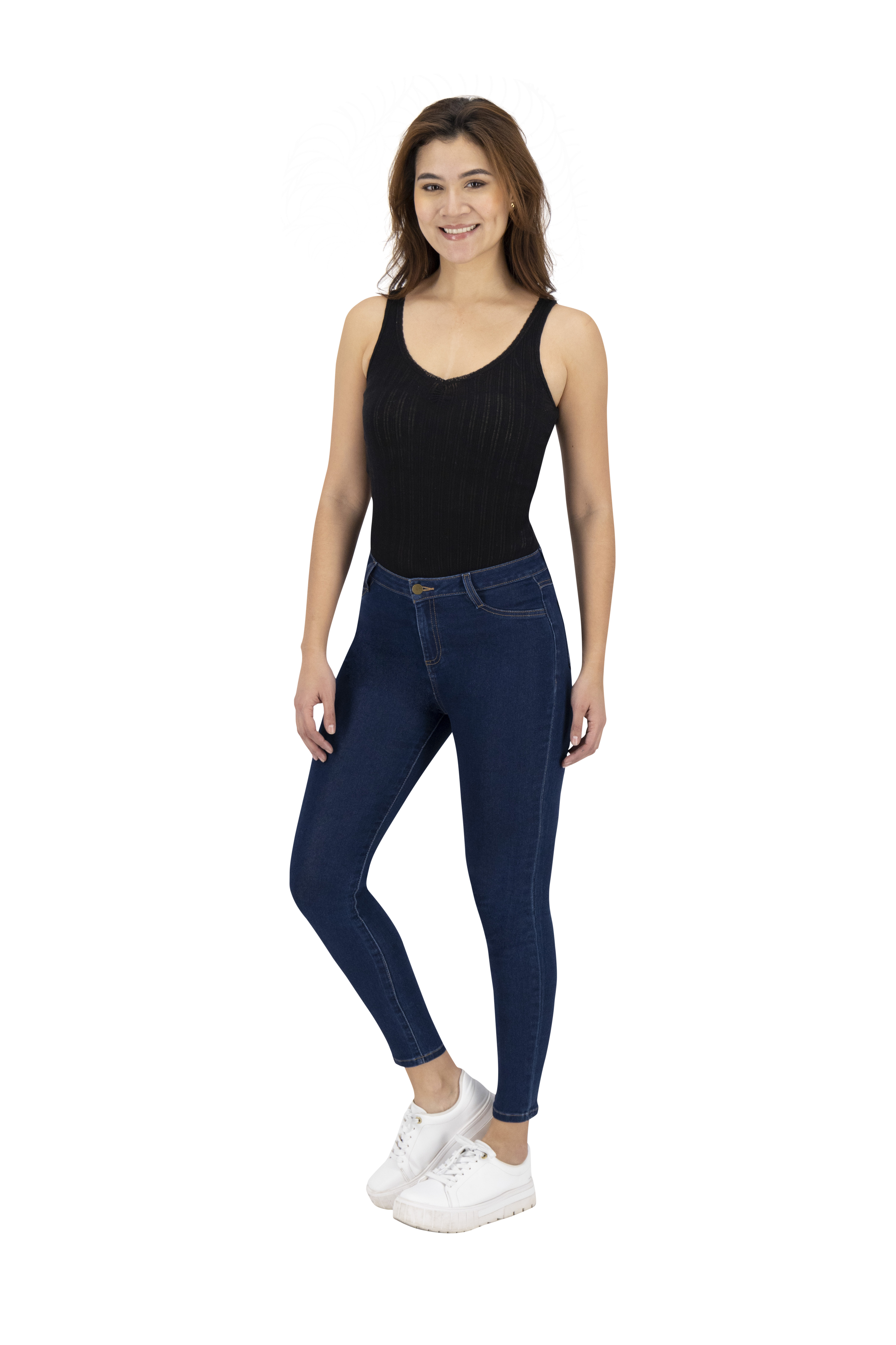 Foto 4 pulgar | Jeans Skinny Britos Tiro Medio 020087 Azul para  Mujer