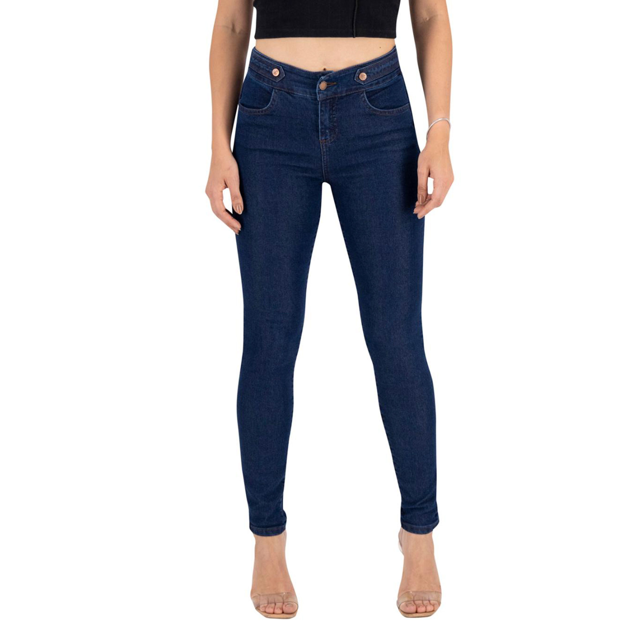 Foto 2 pulgar | Jeans Skinny Britos Tiro Medio 024150 Azul  para Mujer