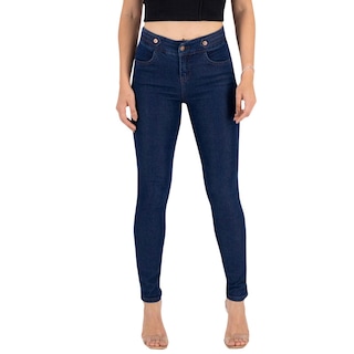 Foto 1 | Jeans Skinny Britos Tiro Medio 024150 Azul para Mujer