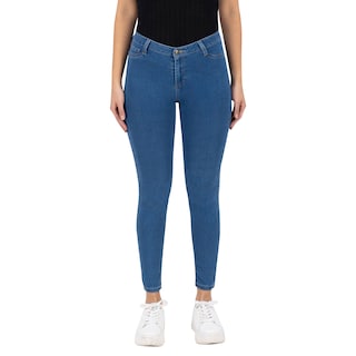 Foto 1 | Jeans Skinny Britos Tiro Medio 024497 Azul para Mujer