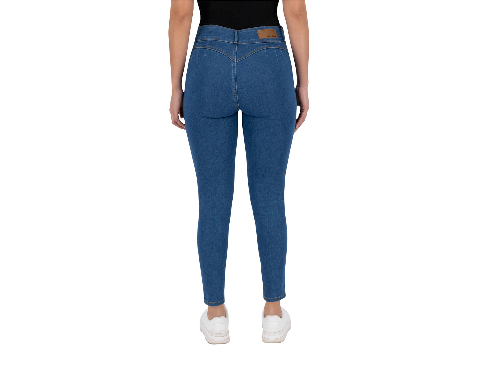 Foto 3 pulgar | Jeans Skinny Britos Tiro Medio Azul 024792