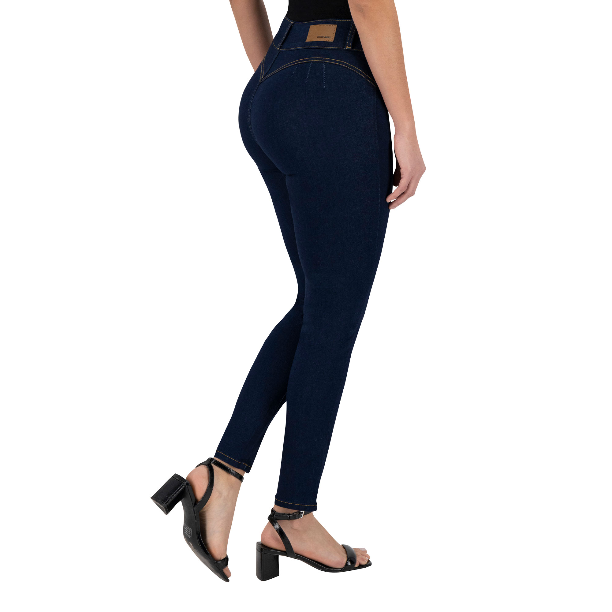 Foto 6 pulgar | Jeans Skinny Britos Tiro Medio Azul 024790
