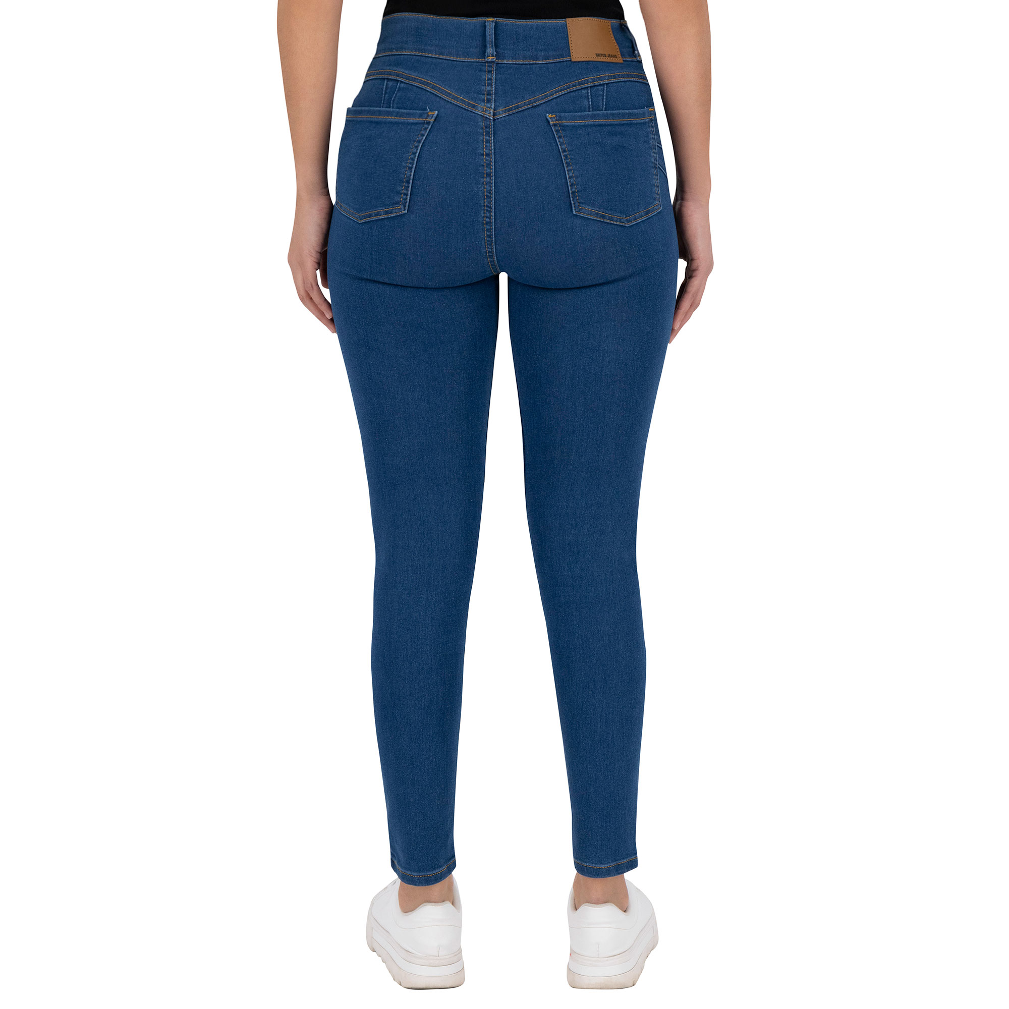 Foto 7 pulgar | Jeans Skinny Britos Tiro Medio Azul 024786