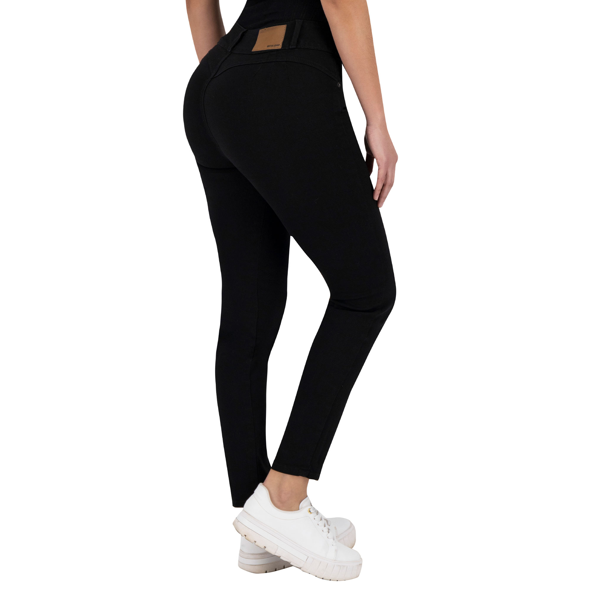 Foto 6 pulgar | Jeans Skinny Britos Tiro Medio Negro 024824
