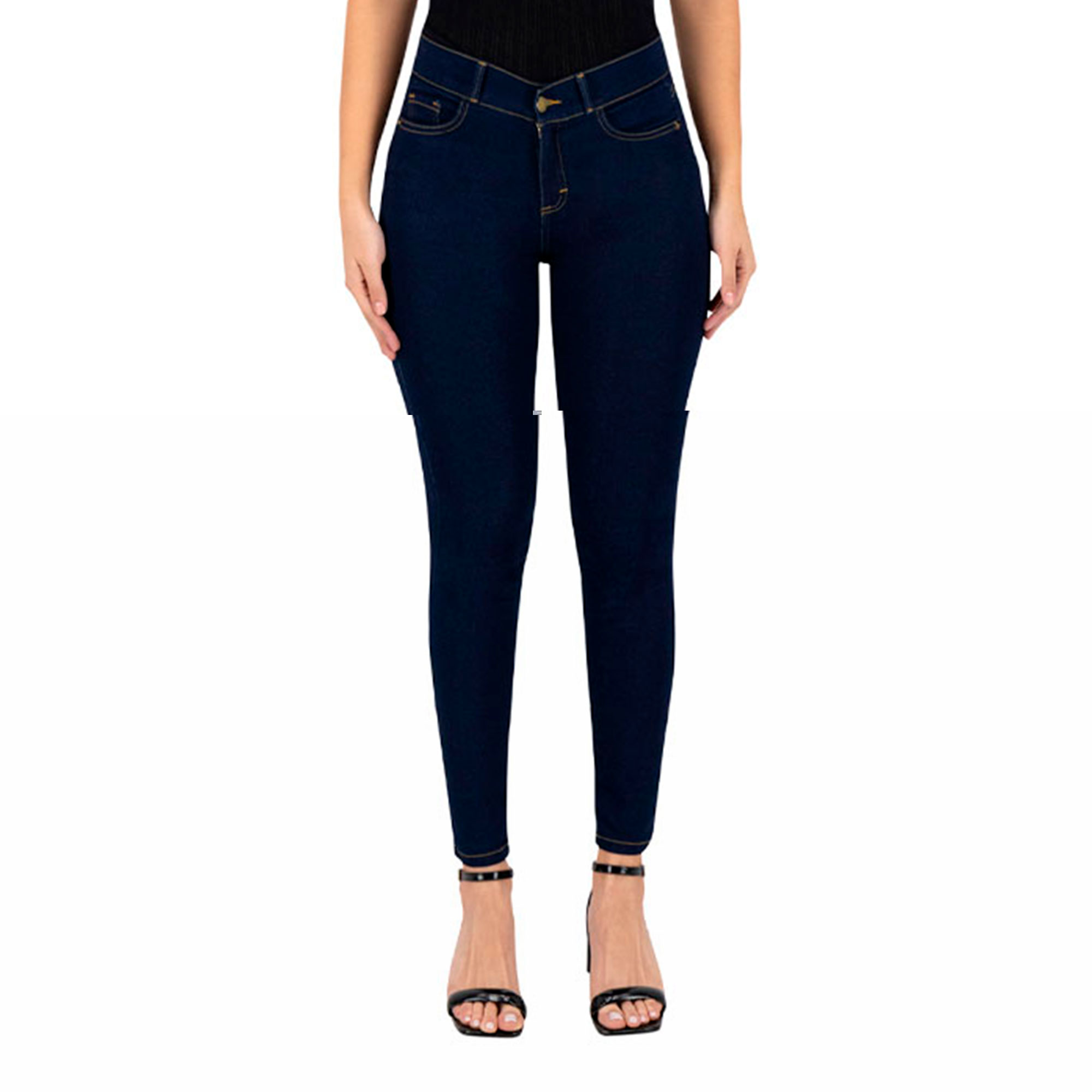 Foto 2 pulgar | Jeans Skinny Britos Tiro Medio Azul 024784