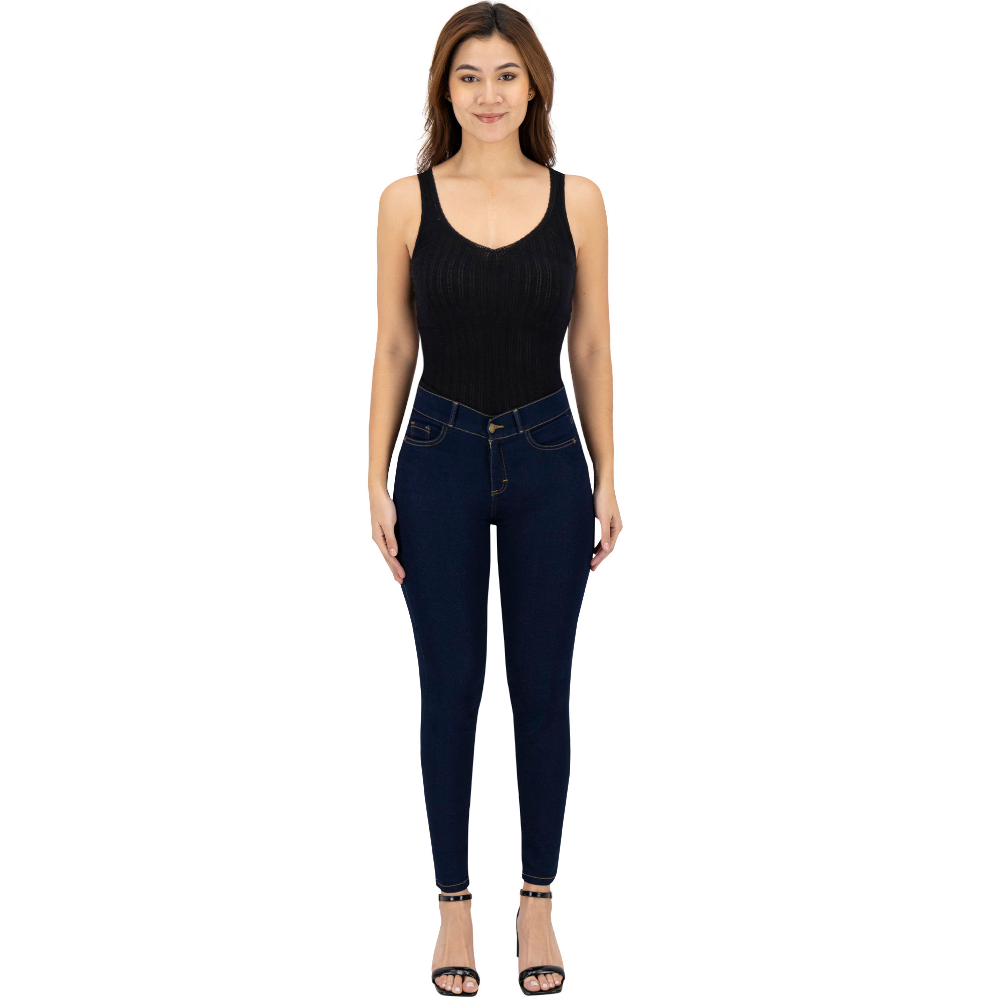 Foto 3 pulgar | Jeans Skinny Britos Tiro Medio Azul 024784