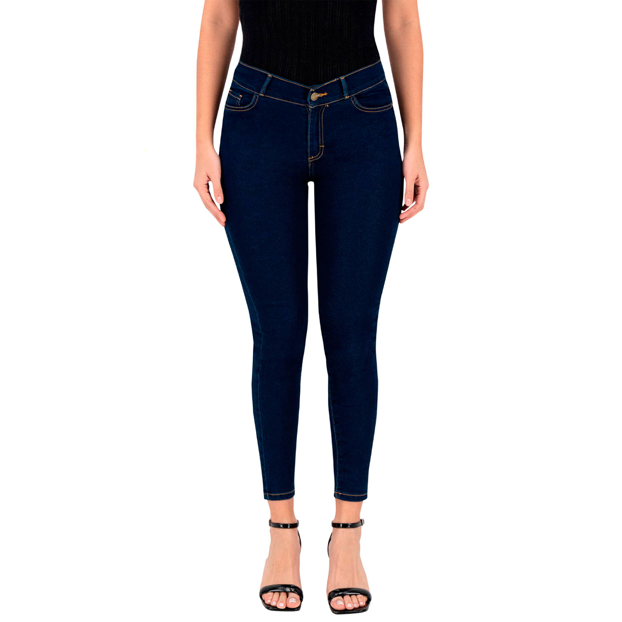 Foto 2 pulgar | Jeans Skinny Britos Tiro Medio Azul 024785