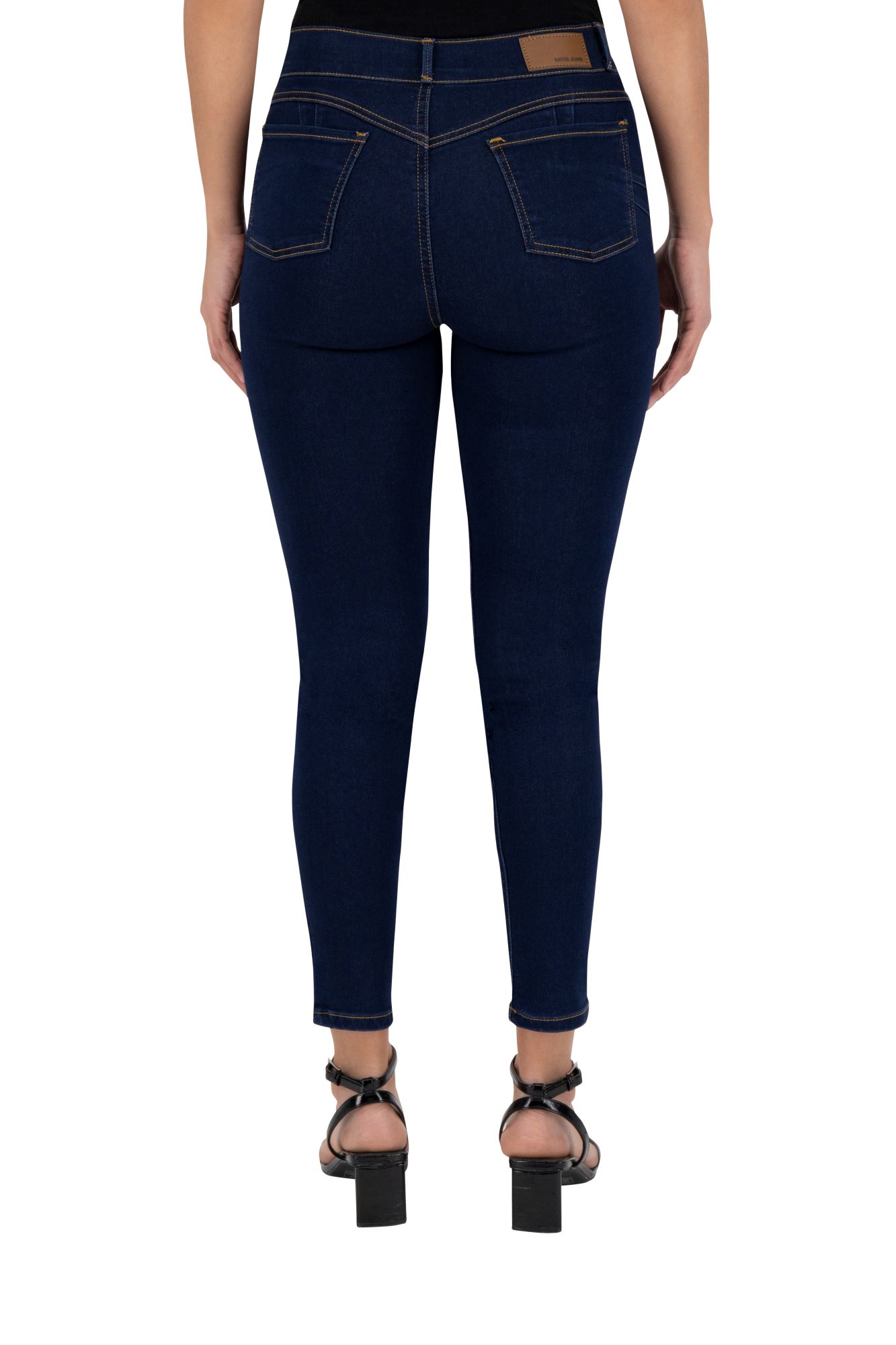 Foto 6 pulgar | Jeans Skinny Britos Tiro Medio Azul 024785