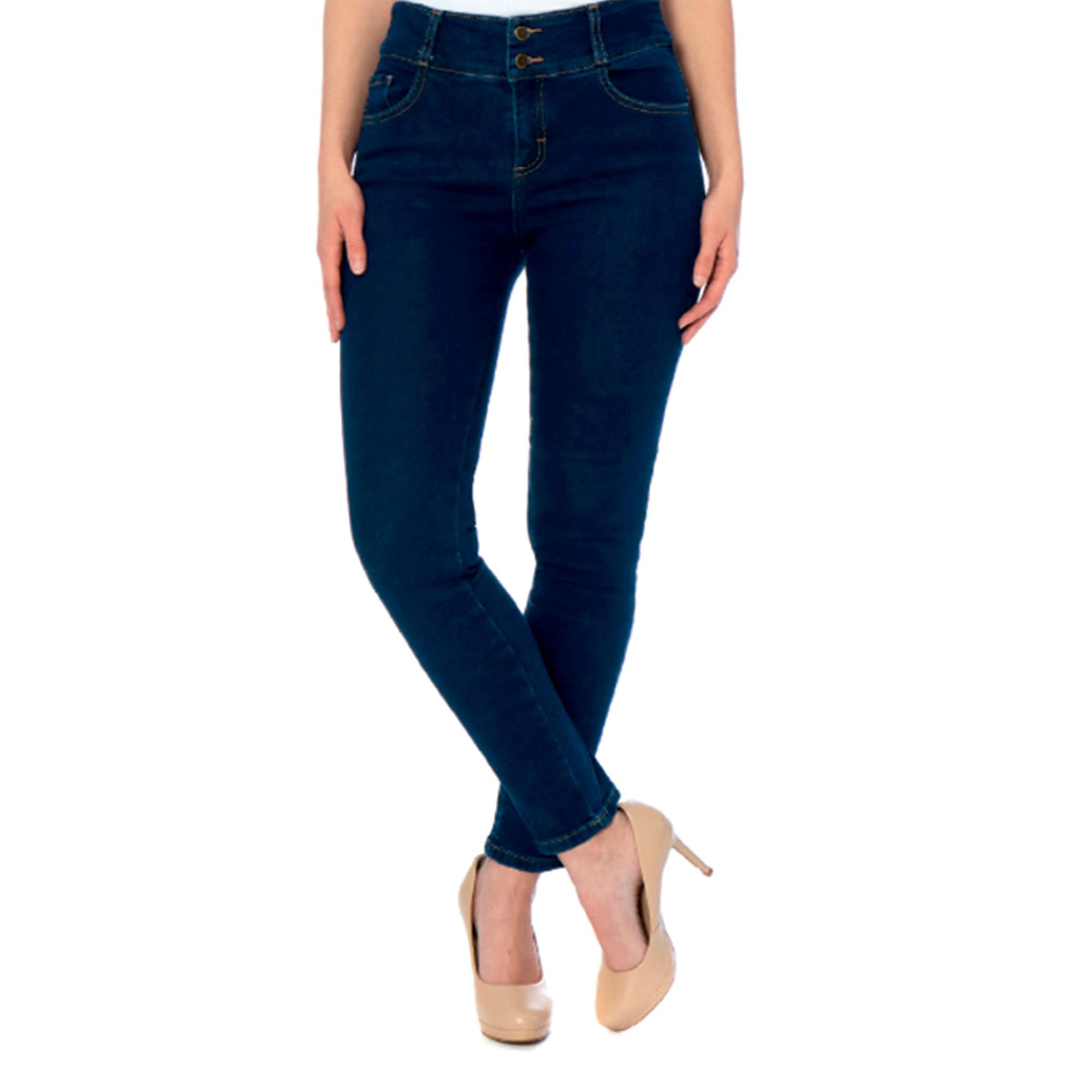Foto 2 pulgar | Jeans Skinny Britos Tiro Medio Azul 024791