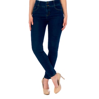 Foto 1 | Jeans Skinny Britos Tiro Medio Azul 024791