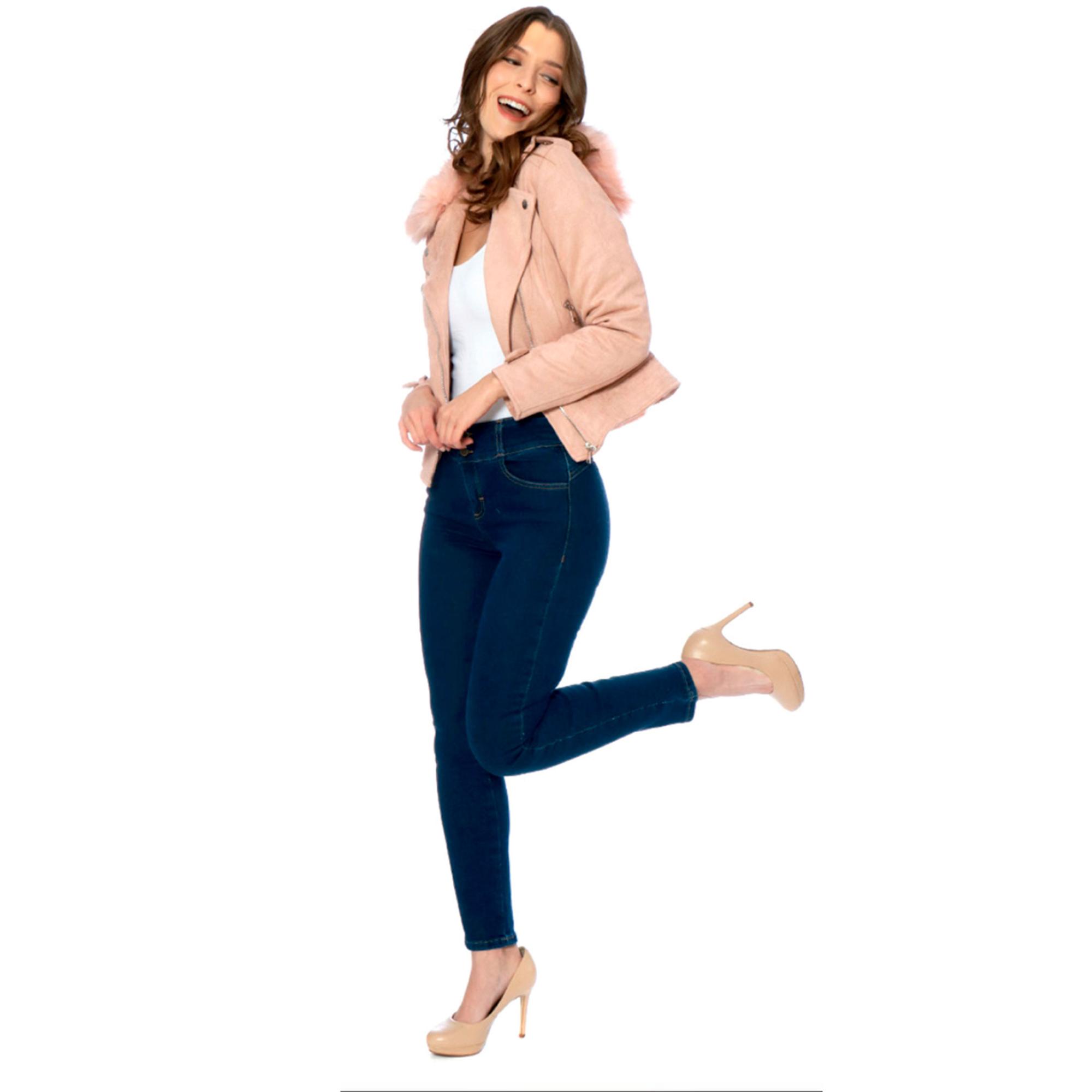 Foto 2 | Jeans Skinny Britos Tiro Medio Azul 024791