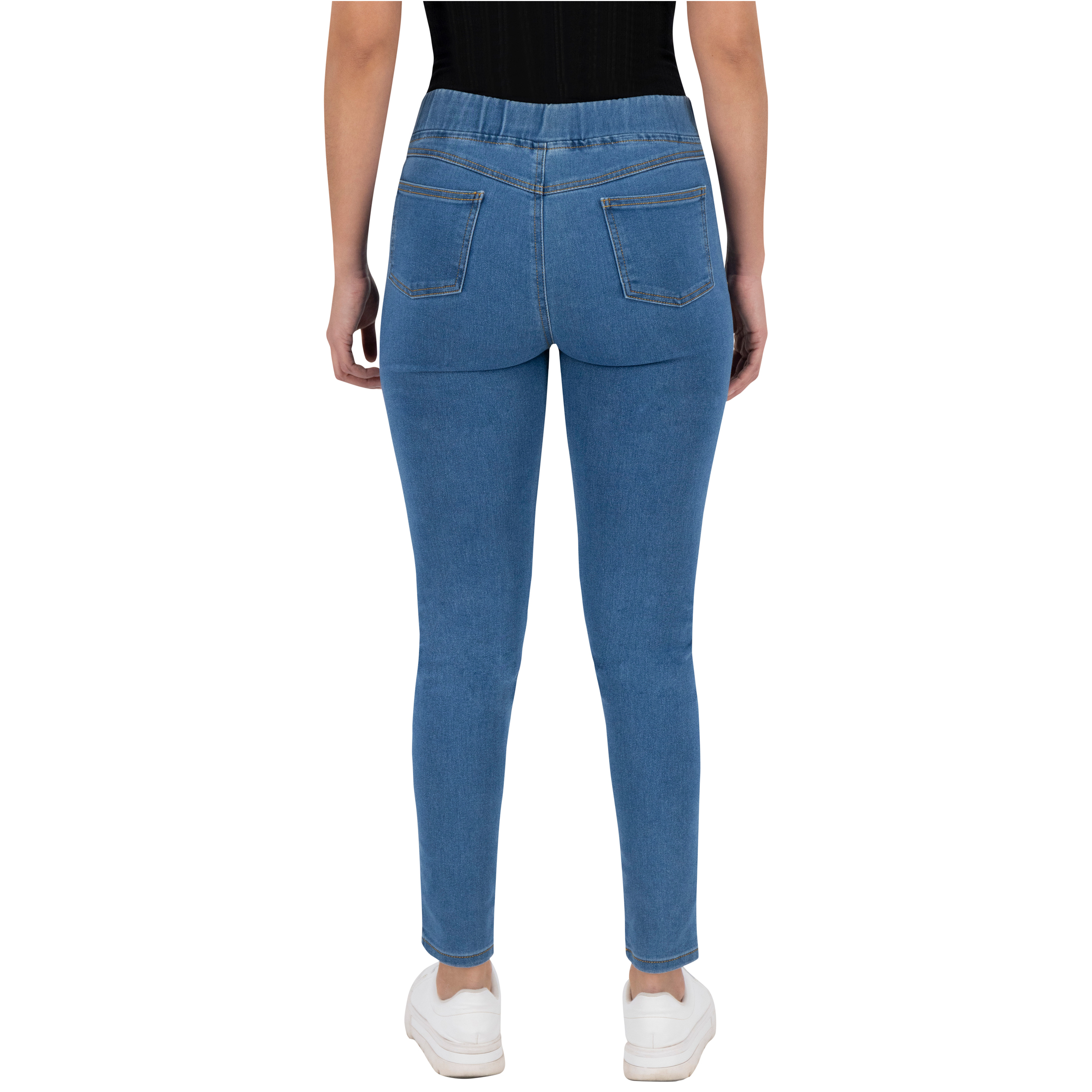 Foto 3 pulgar | Jeans Skinny Britos Tiro Medio Azul para Mujer