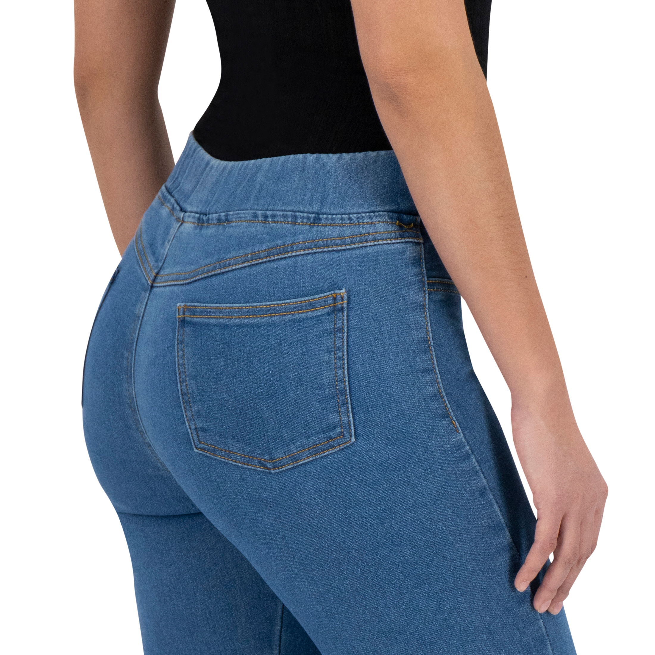 Foto 5 pulgar | Jeans Skinny Britos Tiro Medio Azul para Mujer