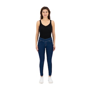 Foto 2 | Jeans Skinny Britos Tiro Medio Azul para Mujer