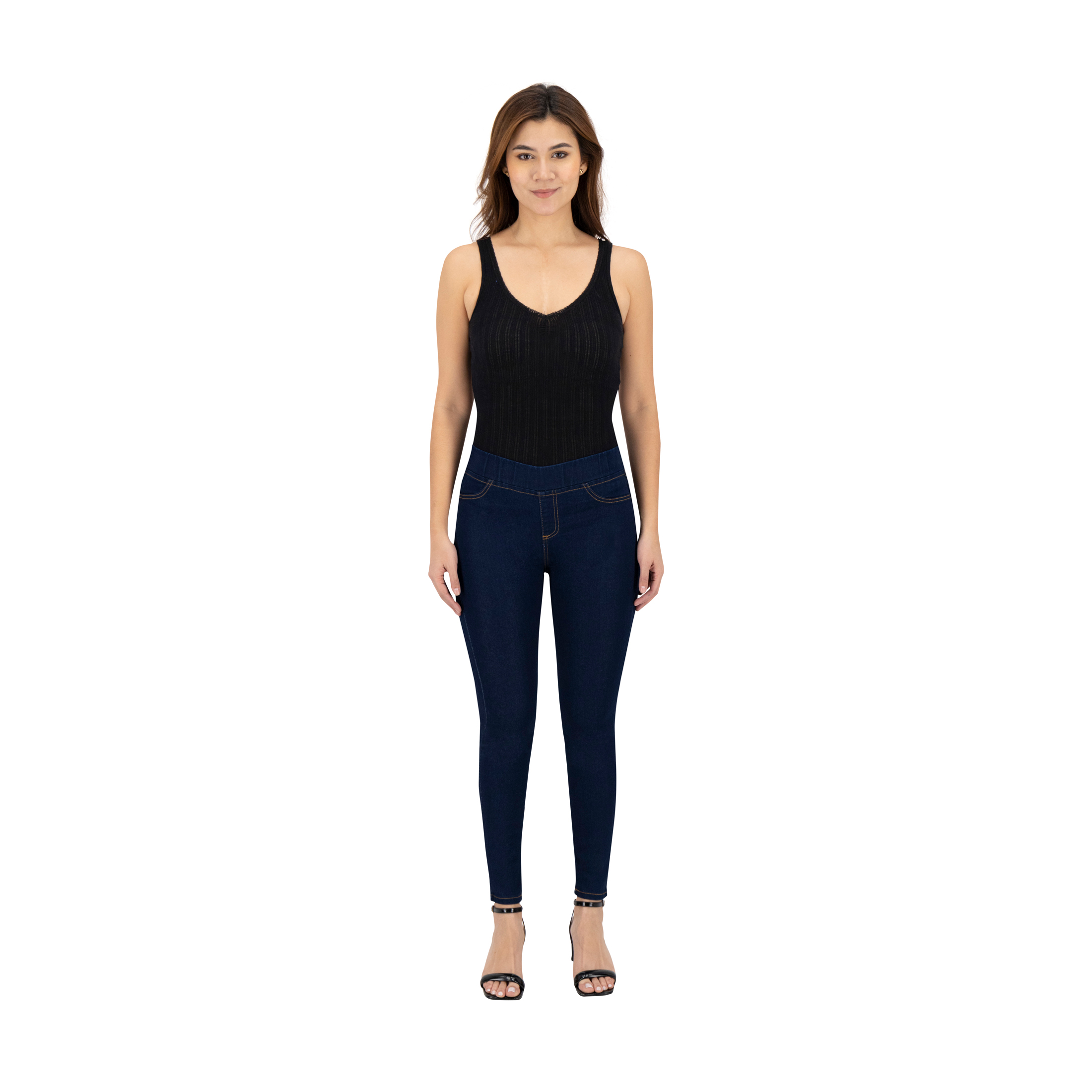 Foto 1 | Jeans Skinny Britos Tiro Medio Azul para Mujer