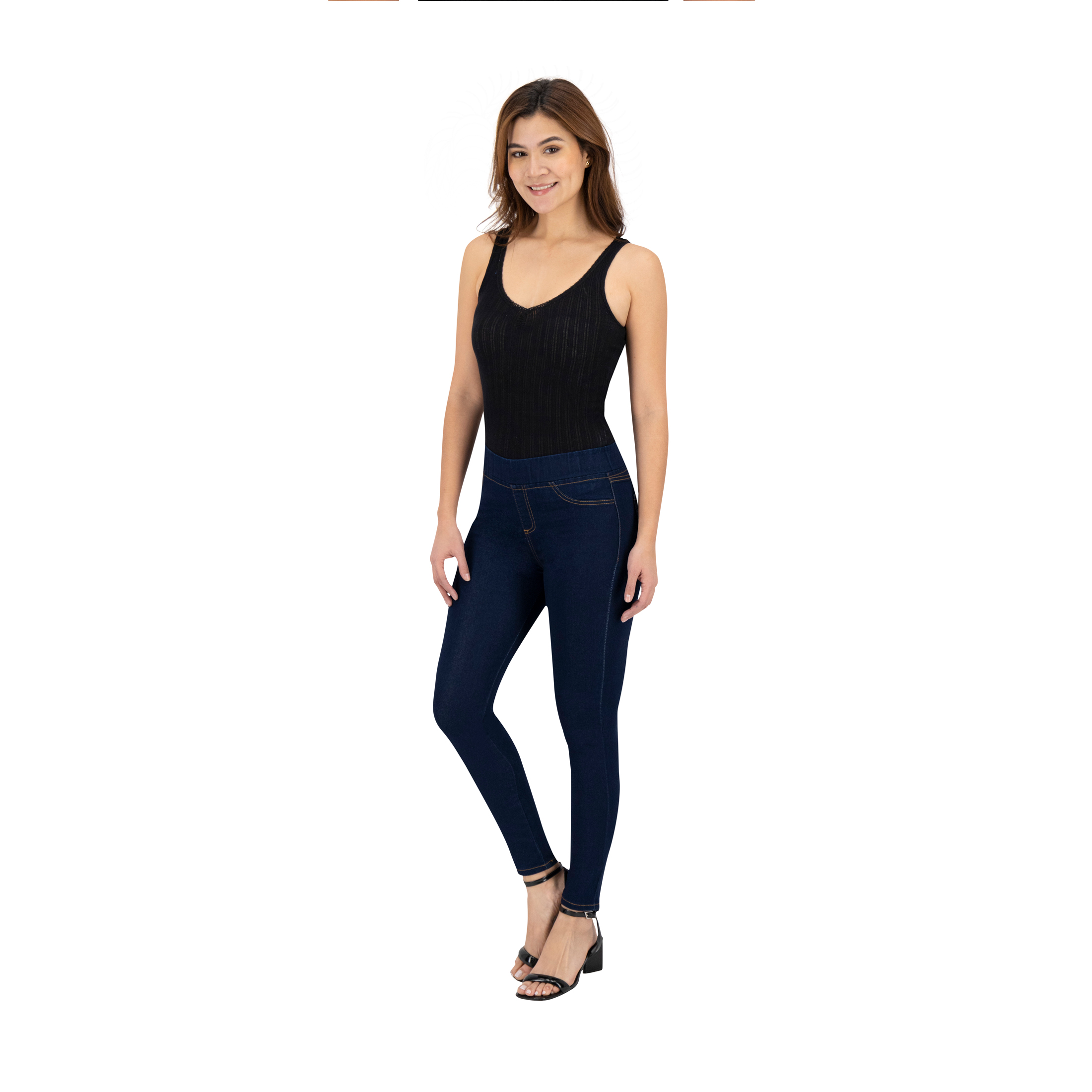 Foto 4 pulgar | Jeans Skinny Britos Tiro Medio Azul para Mujer