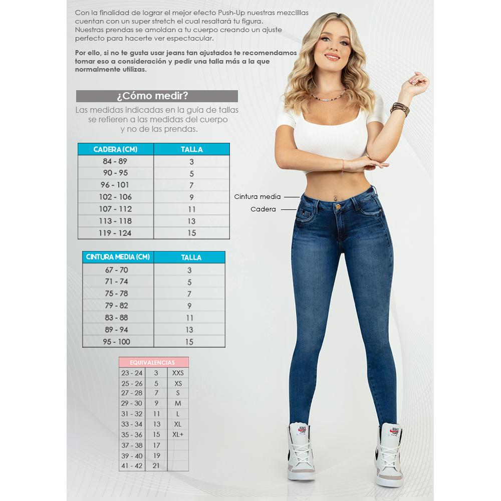Foto 3 | Pantalón Savi Jeans Azul Skinny para Mujer