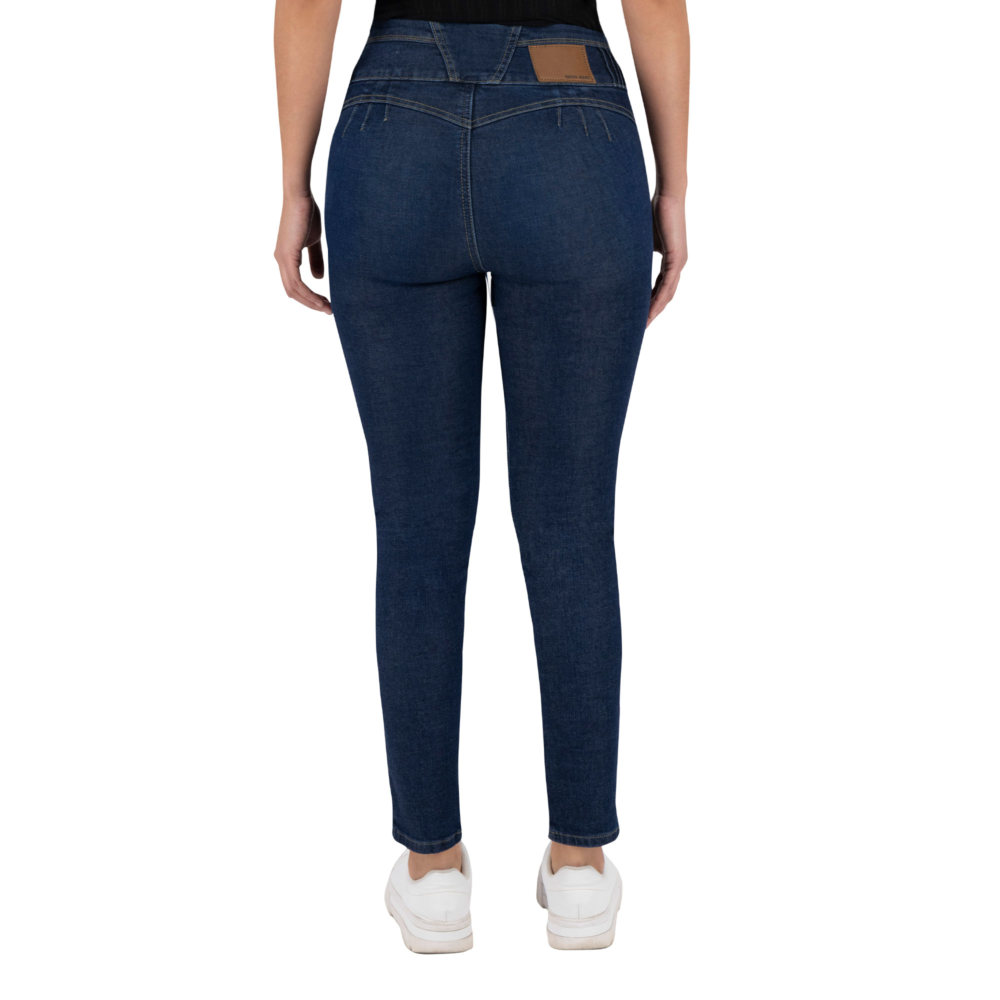 Foto 3 pulgar | Jeans Skinny Britos Tiro Alto Azul 024865