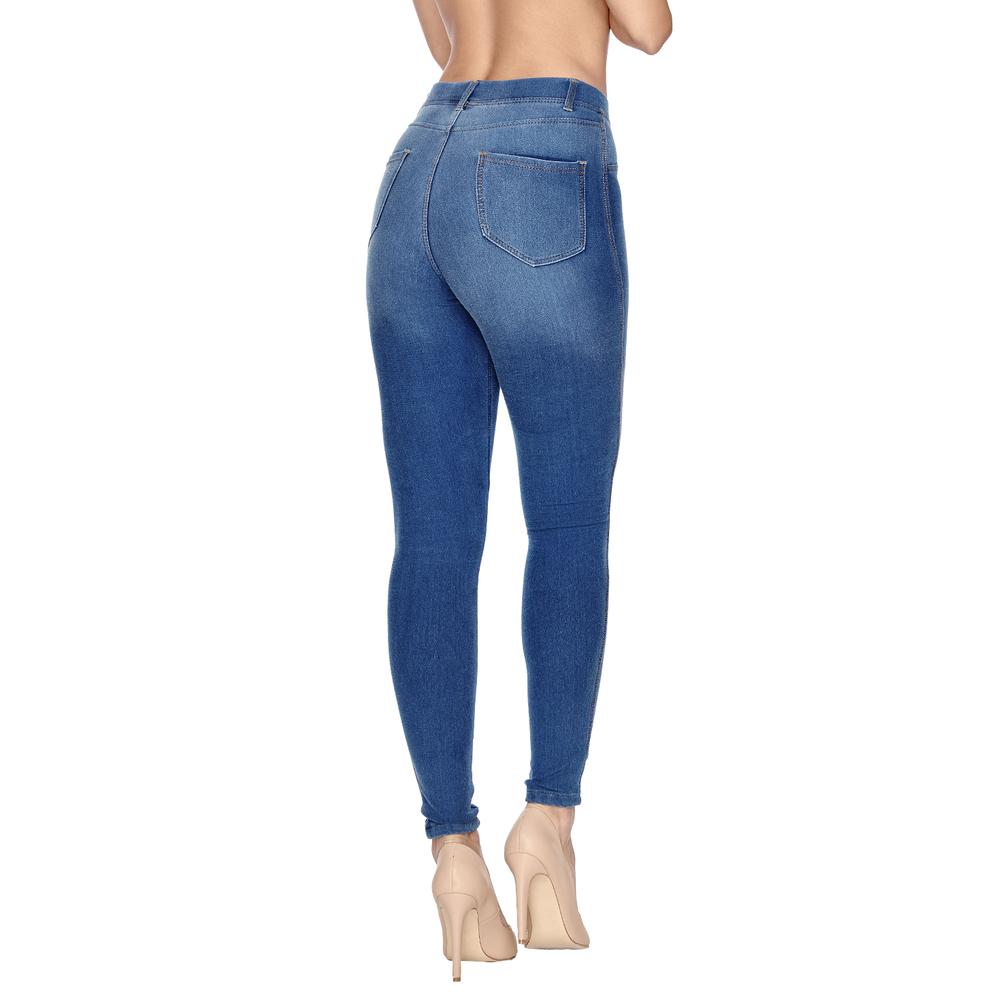Foto 2 pulgar | Jeggings Stretch Ilusión 43404 Azul para Mujer