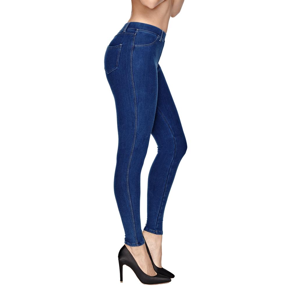 Foto 3 pulgar | Jeggings Stretch Ilusión 43374 Azul
