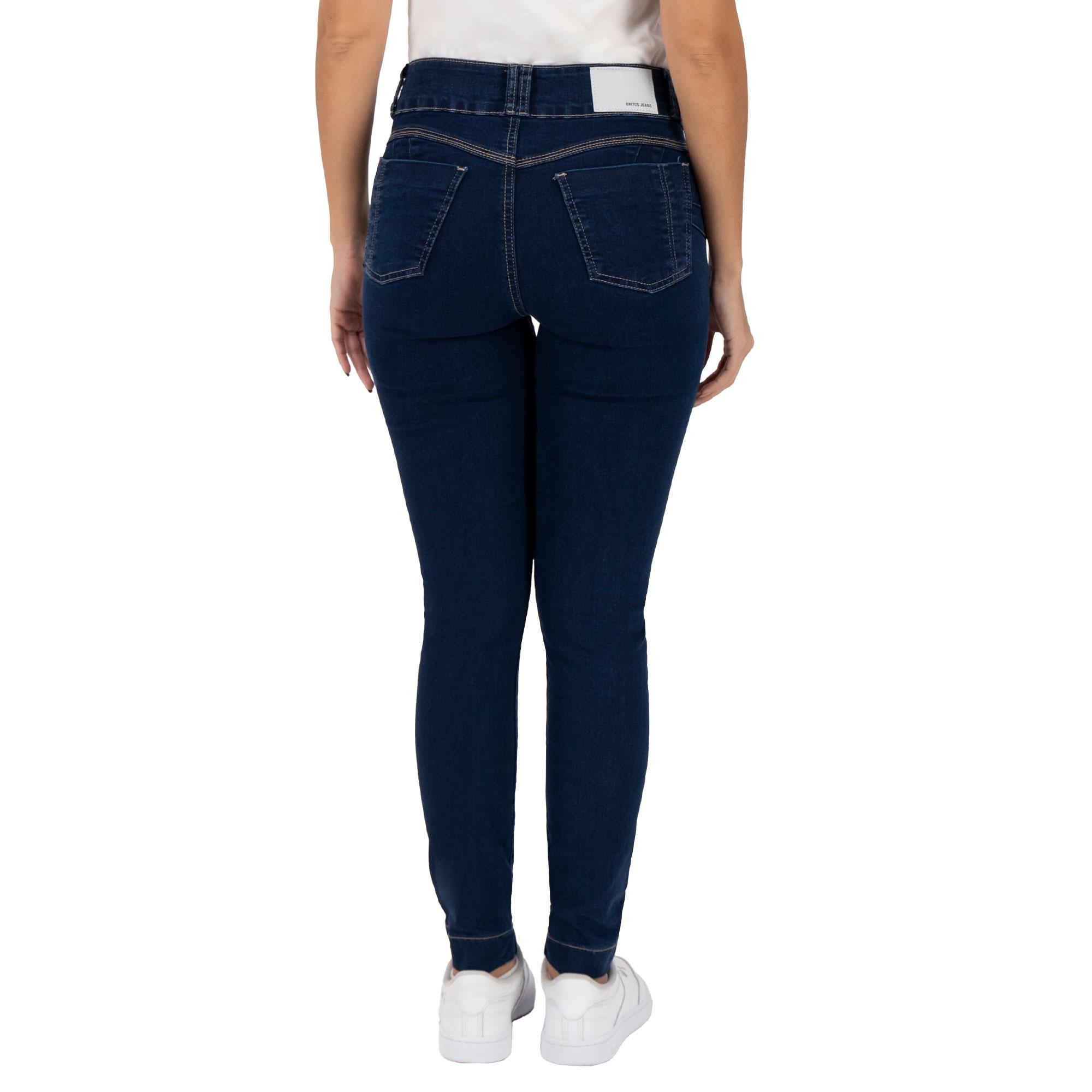 Foto 2 | Pantalón Skinny Britos Jeans Azul Magic Pomp 025259 para Mujer