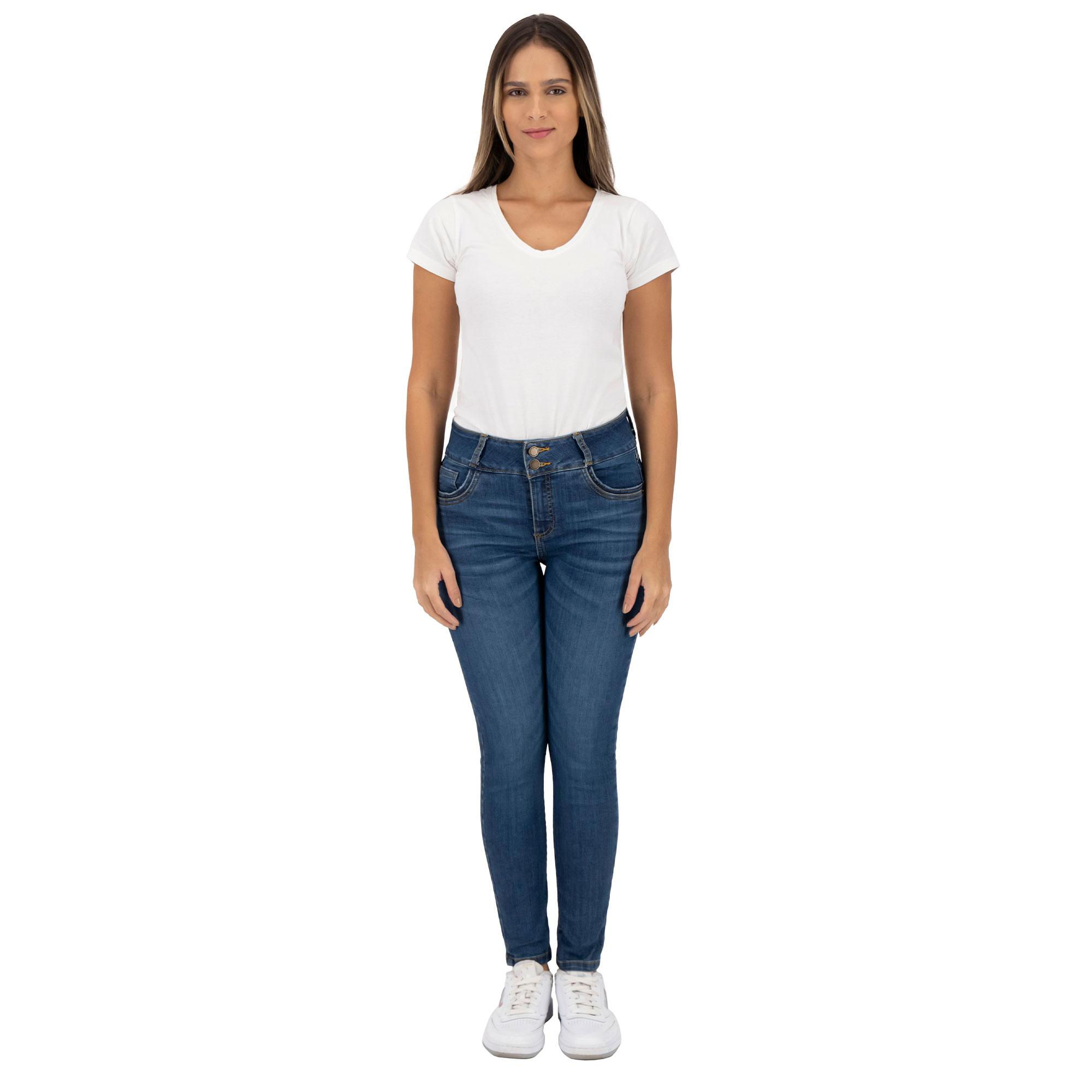 Foto 5 pulgar | Pantalón Skinny Britos Jeans Mujer Azul Magic Pomp 025241