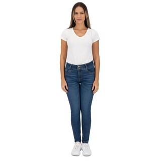 Foto 4 | Pantalón Skinny Britos Jeans Mujer Azul Magic Pomp 025241