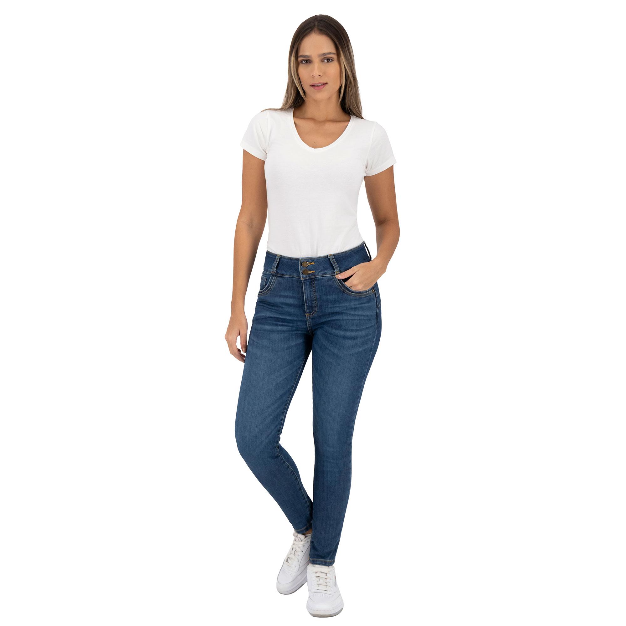 Foto 7 pulgar | Pantalón Skinny Britos Jeans Mujer Azul Magic Pomp 025241