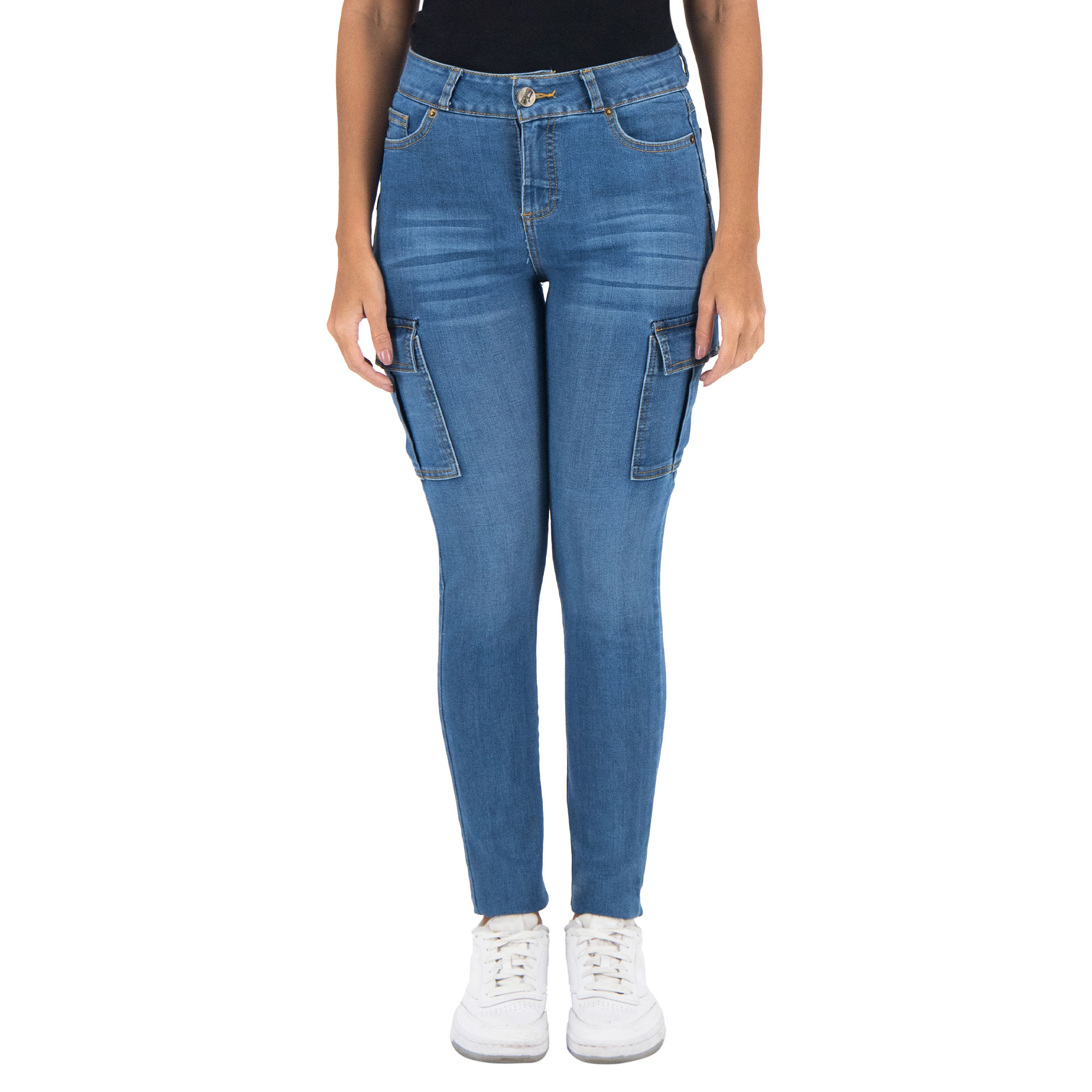 Foto 1 | Pantalón Skinny Britos Jeans para Mujer Azul