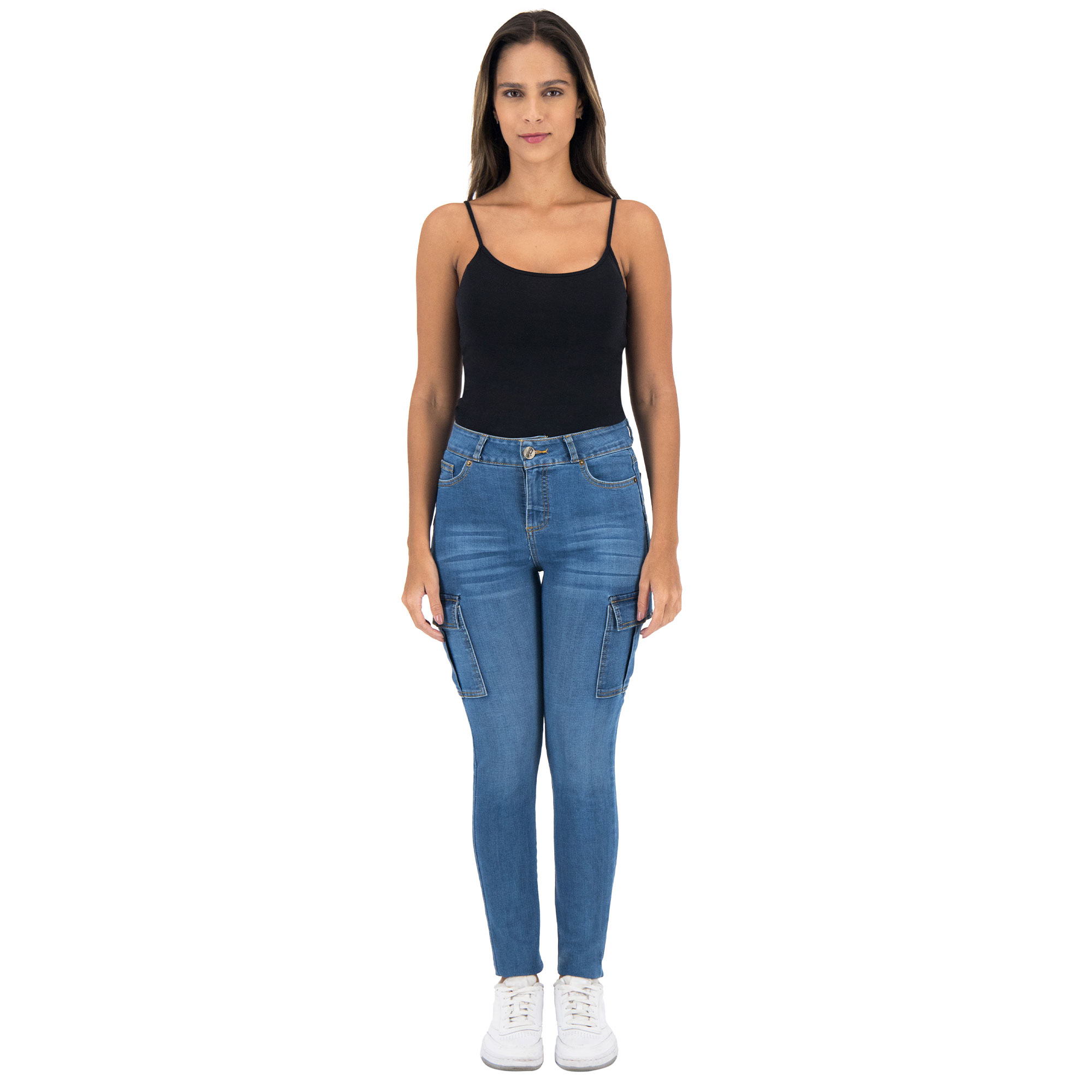 Foto 3 pulgar | Pantalón Skinny Britos Jeans para Mujer Azul