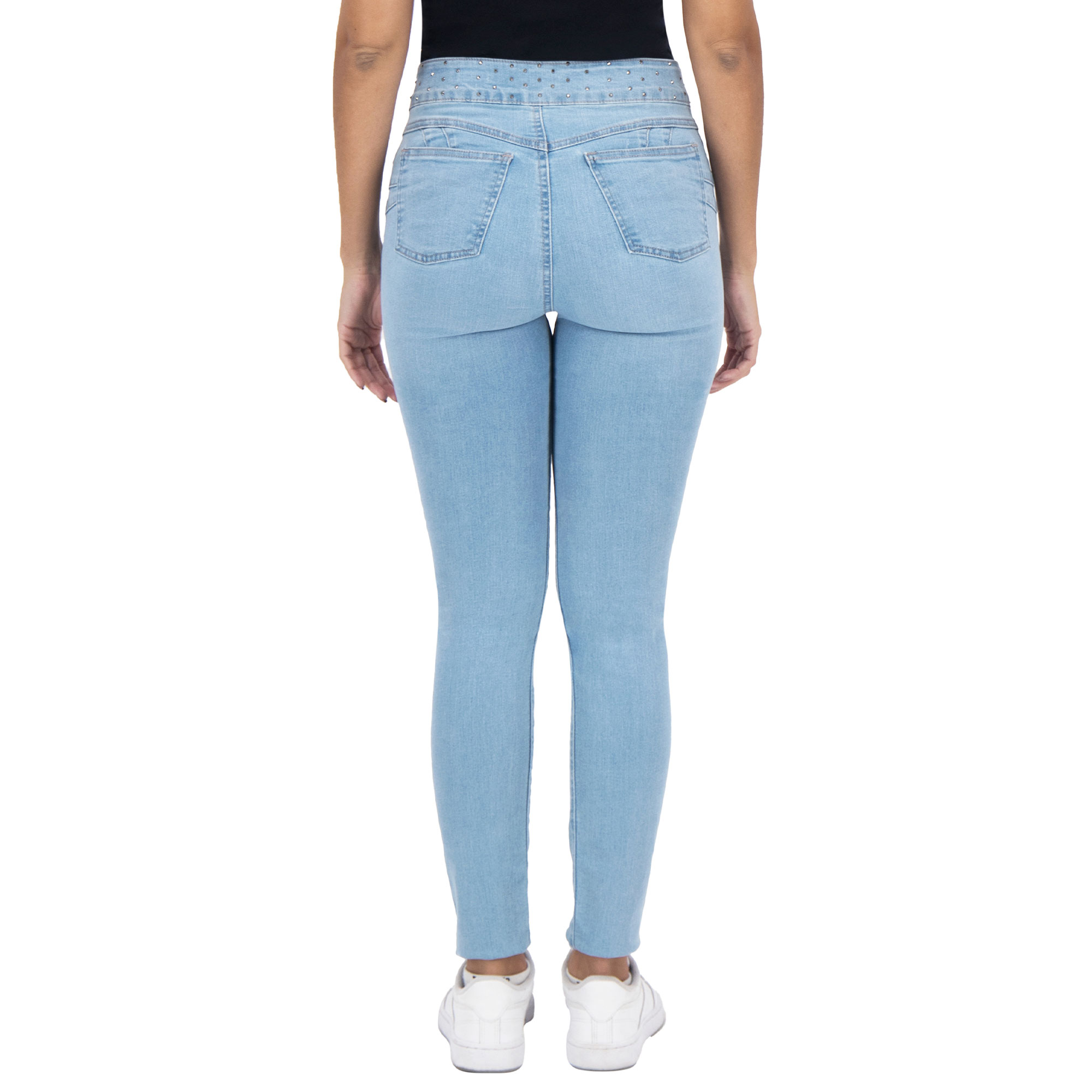 Foto 2 | Pantalón Skinny Britos Jeans Azul Magic Pomp 025059 para Mujer