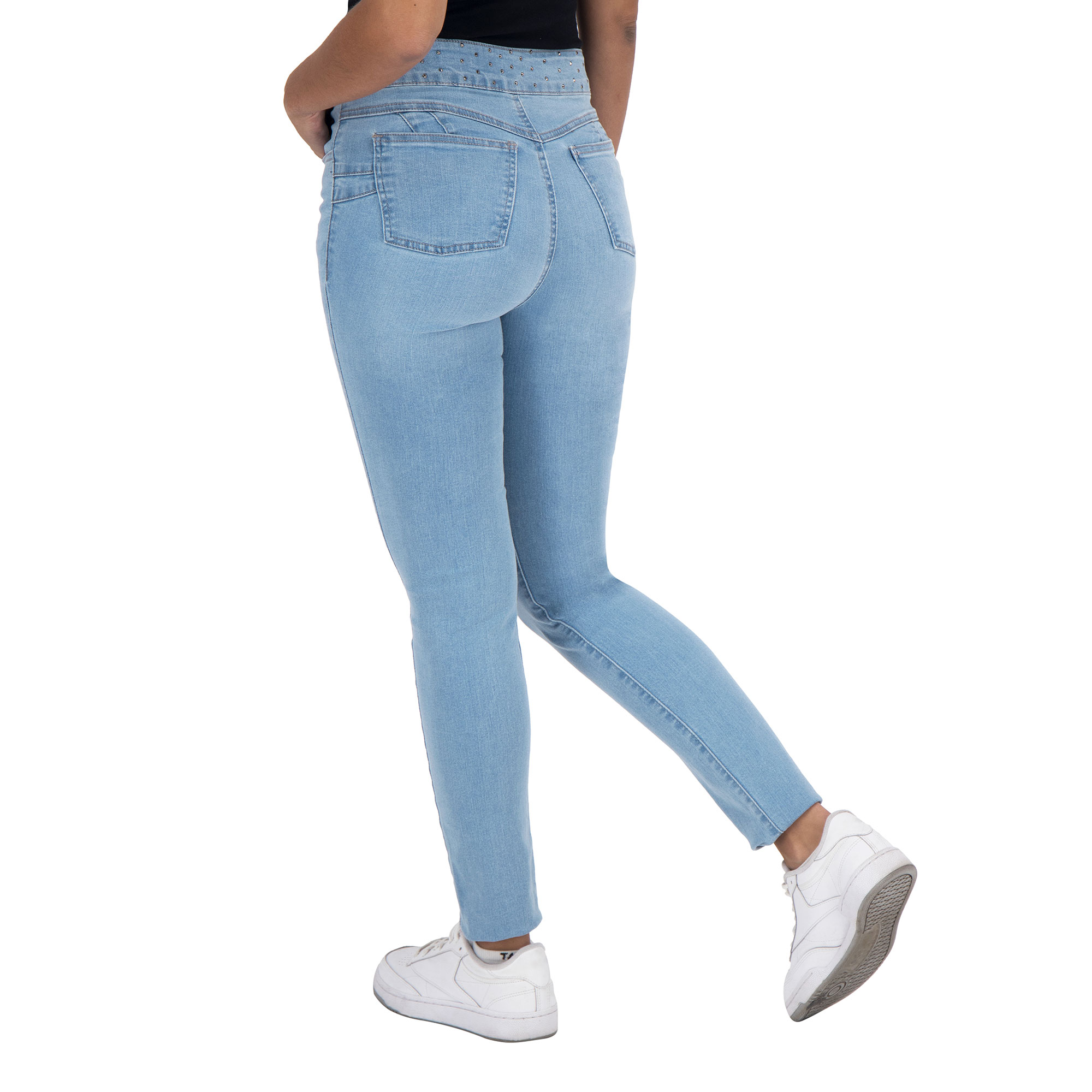 Foto 3 | Pantalón Skinny Britos Jeans Azul Magic Pomp 025059 para Mujer