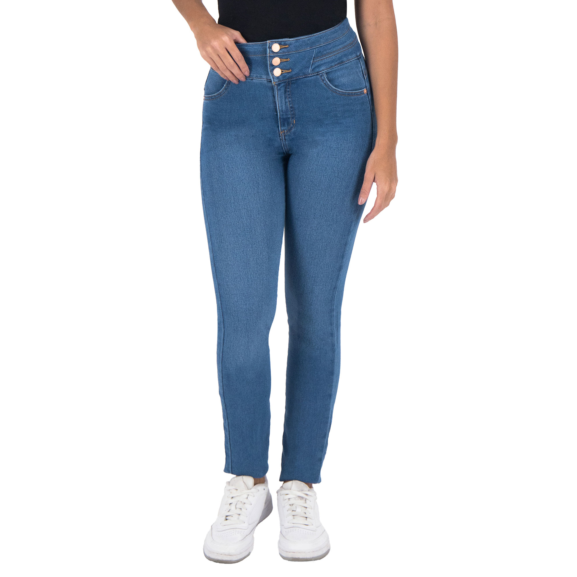 Pantalón Skinny Britos Jeans Mujer Azul Corazón 025247