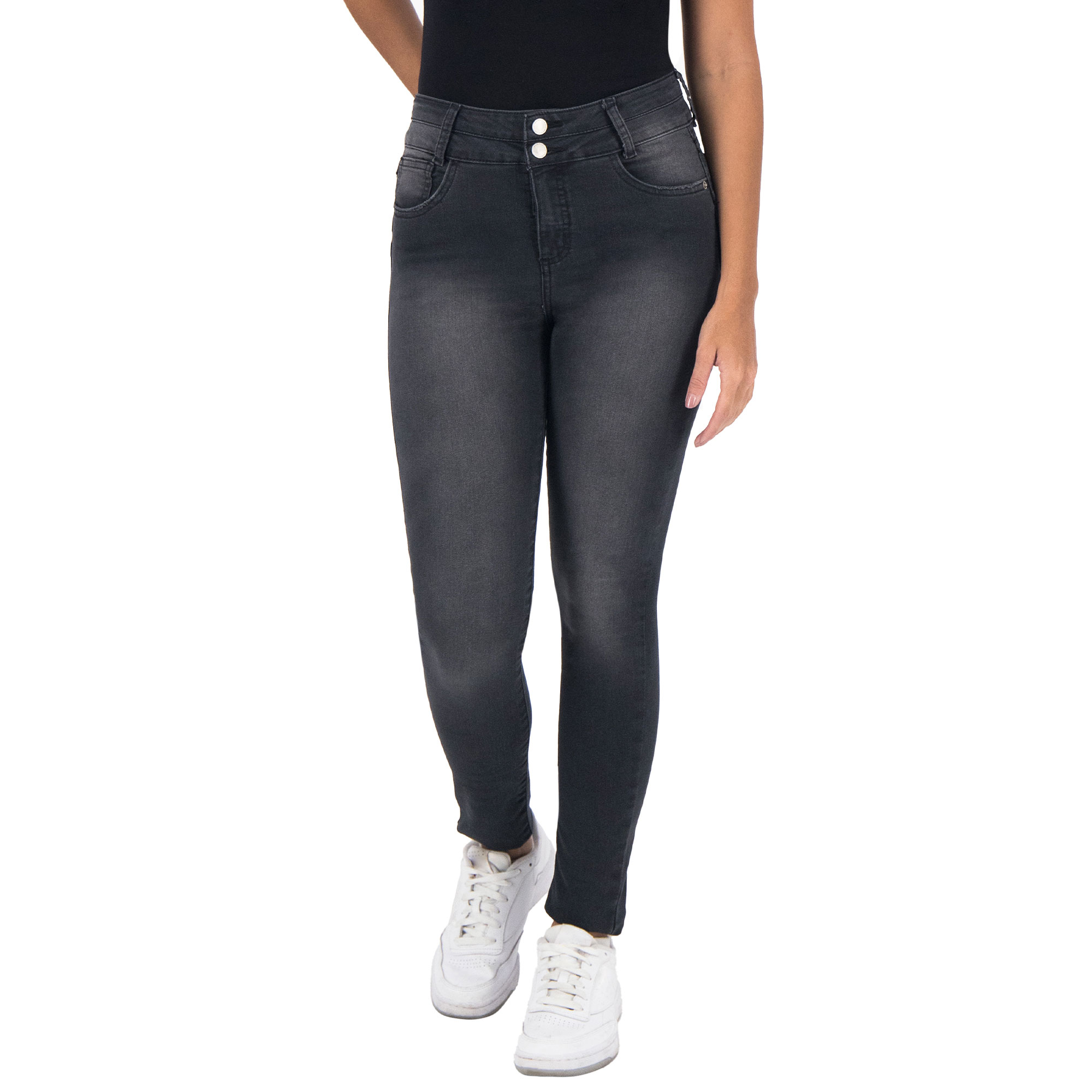 Pantalón Skinny Britos Jeans Mujer Gris Magic Pomp 025188