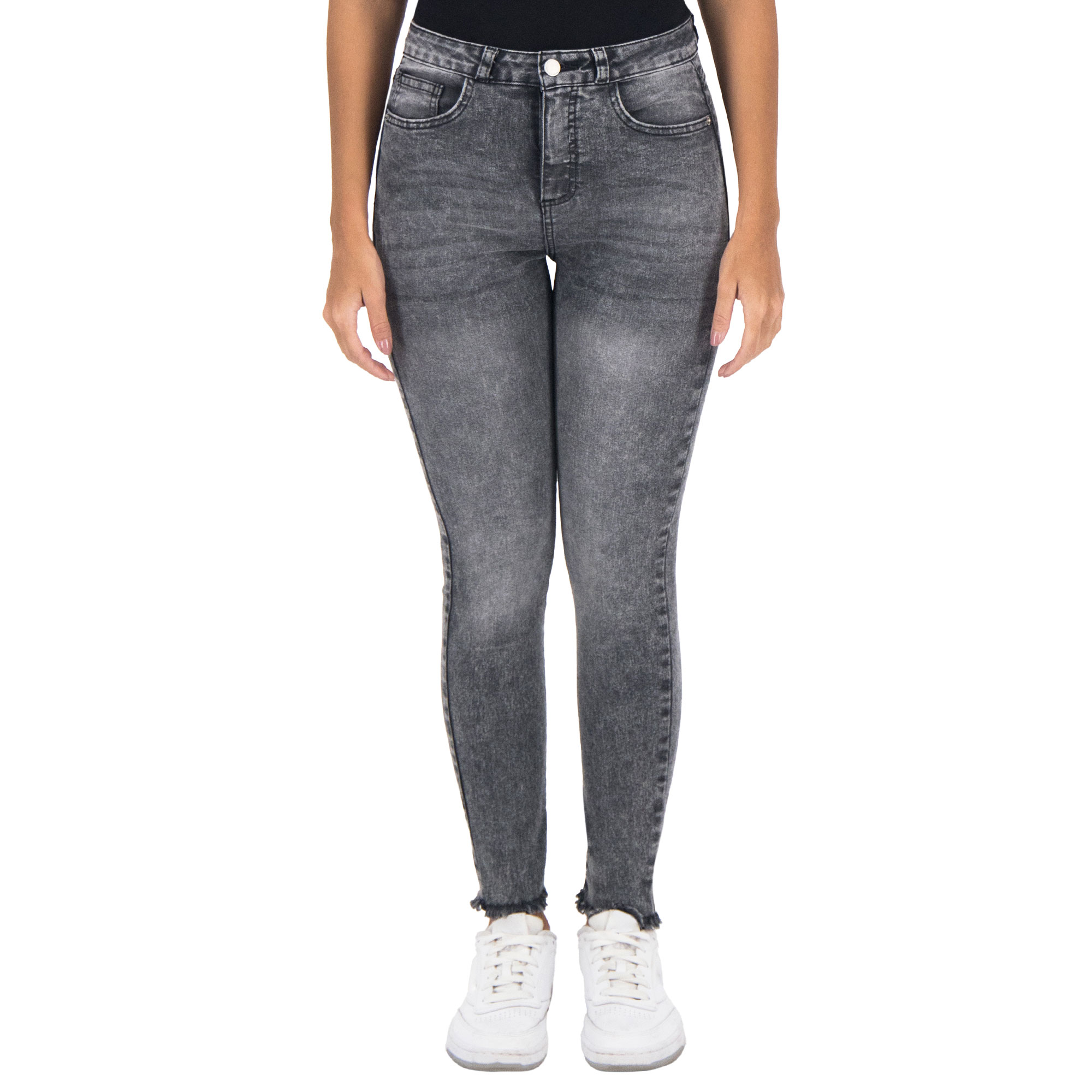 Pantalón Skinny Britos Jeans Mujer Negro Magic Pomp 025185