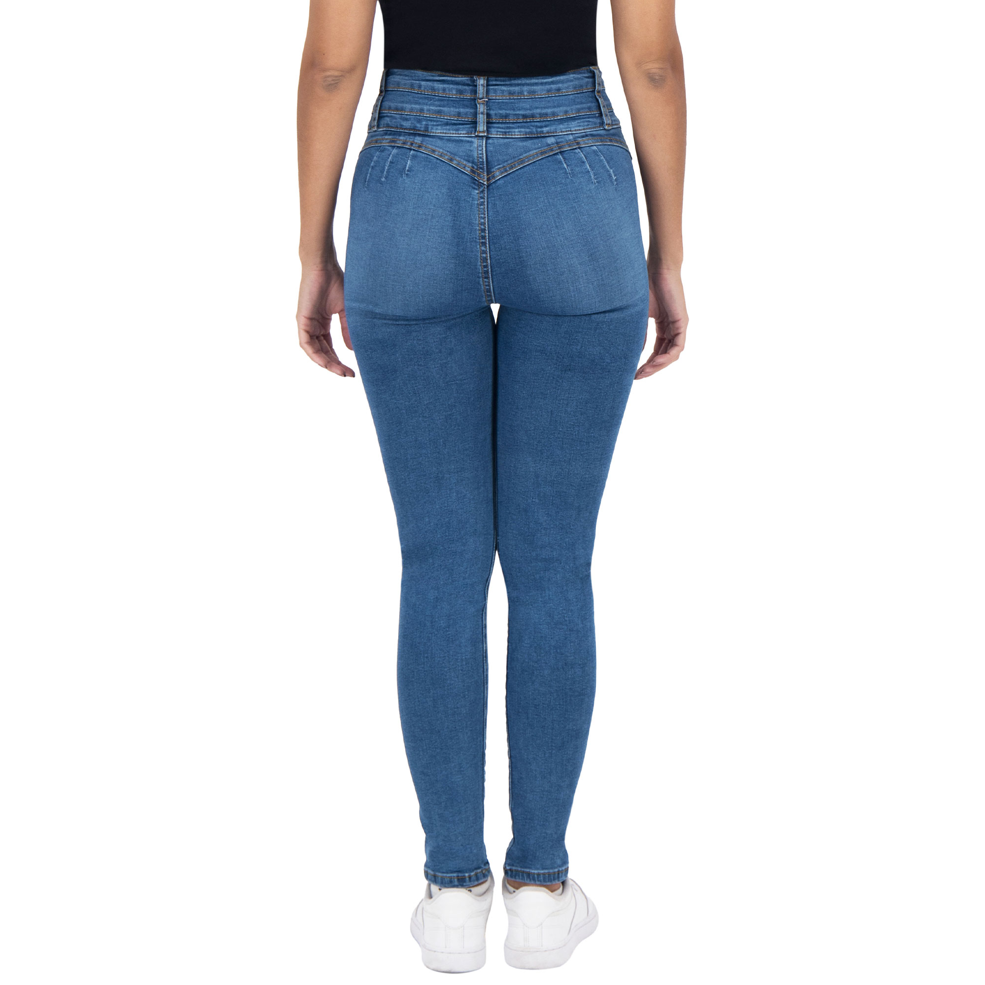 Foto 3 pulgar | Pantalón Skinny Britos Jeans Mujer Azul Corazón 025064