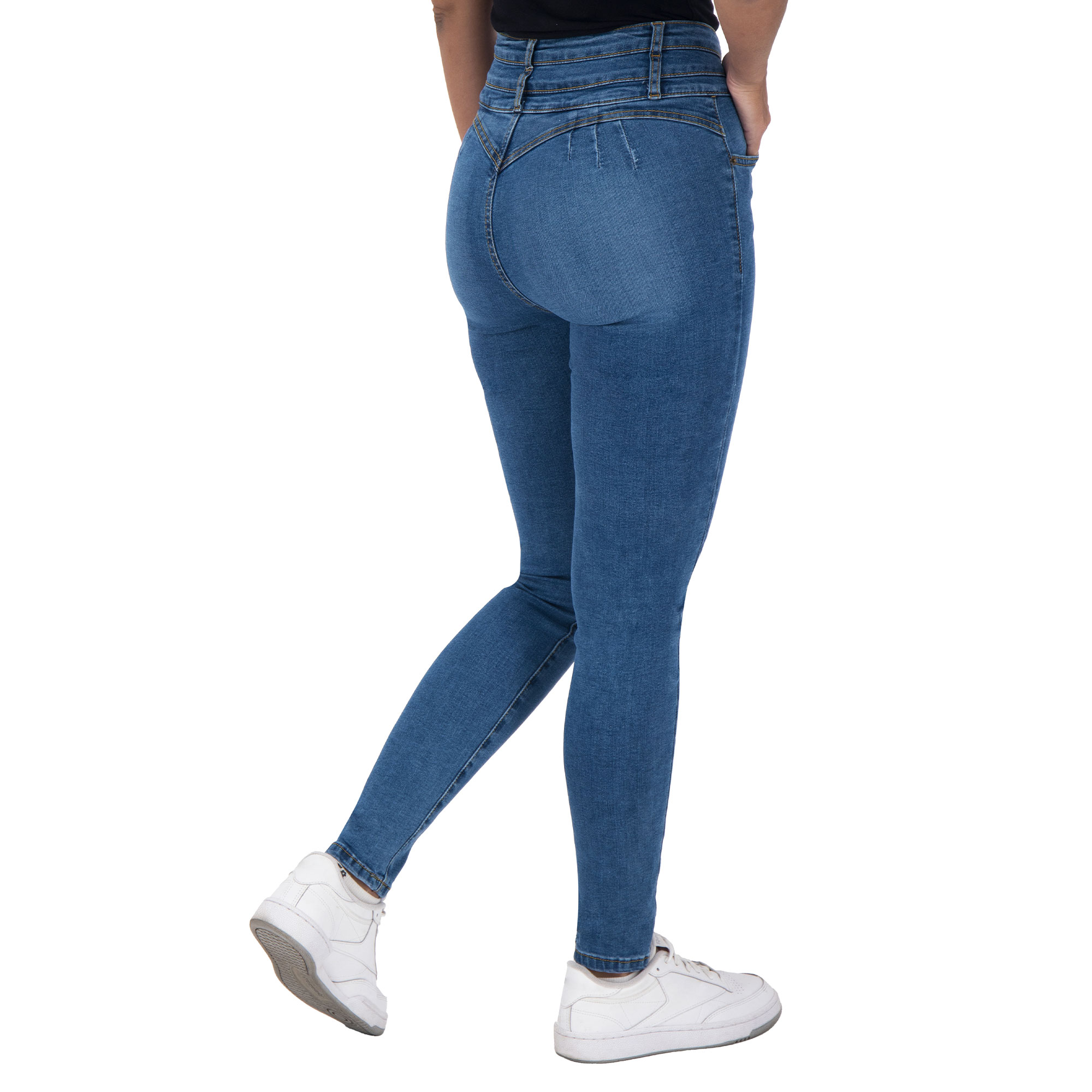 Foto 4 pulgar | Pantalón Skinny Britos Jeans Mujer Azul Corazón 025064
