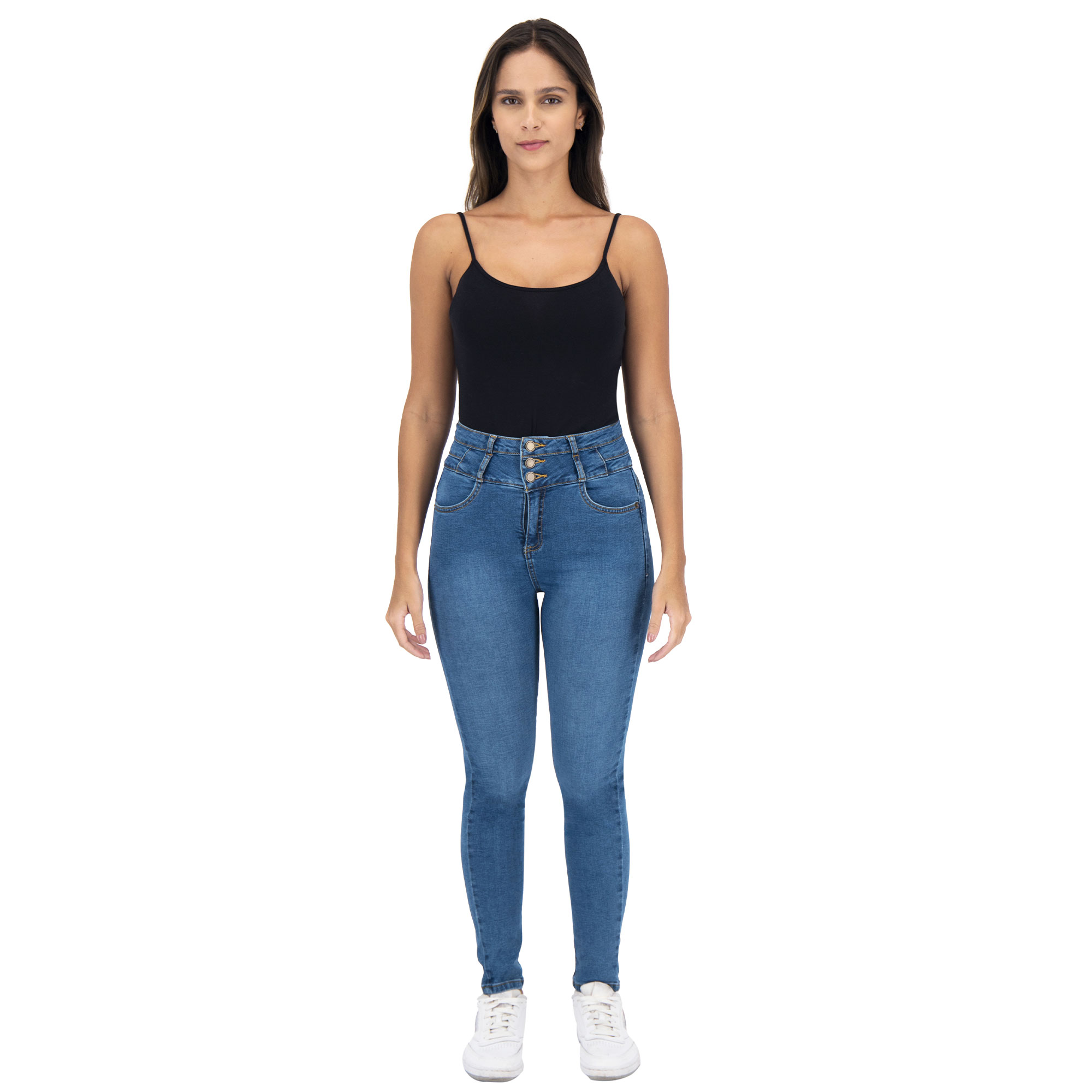 Foto 5 pulgar | Pantalón Skinny Britos Jeans Mujer Azul Corazón 025064