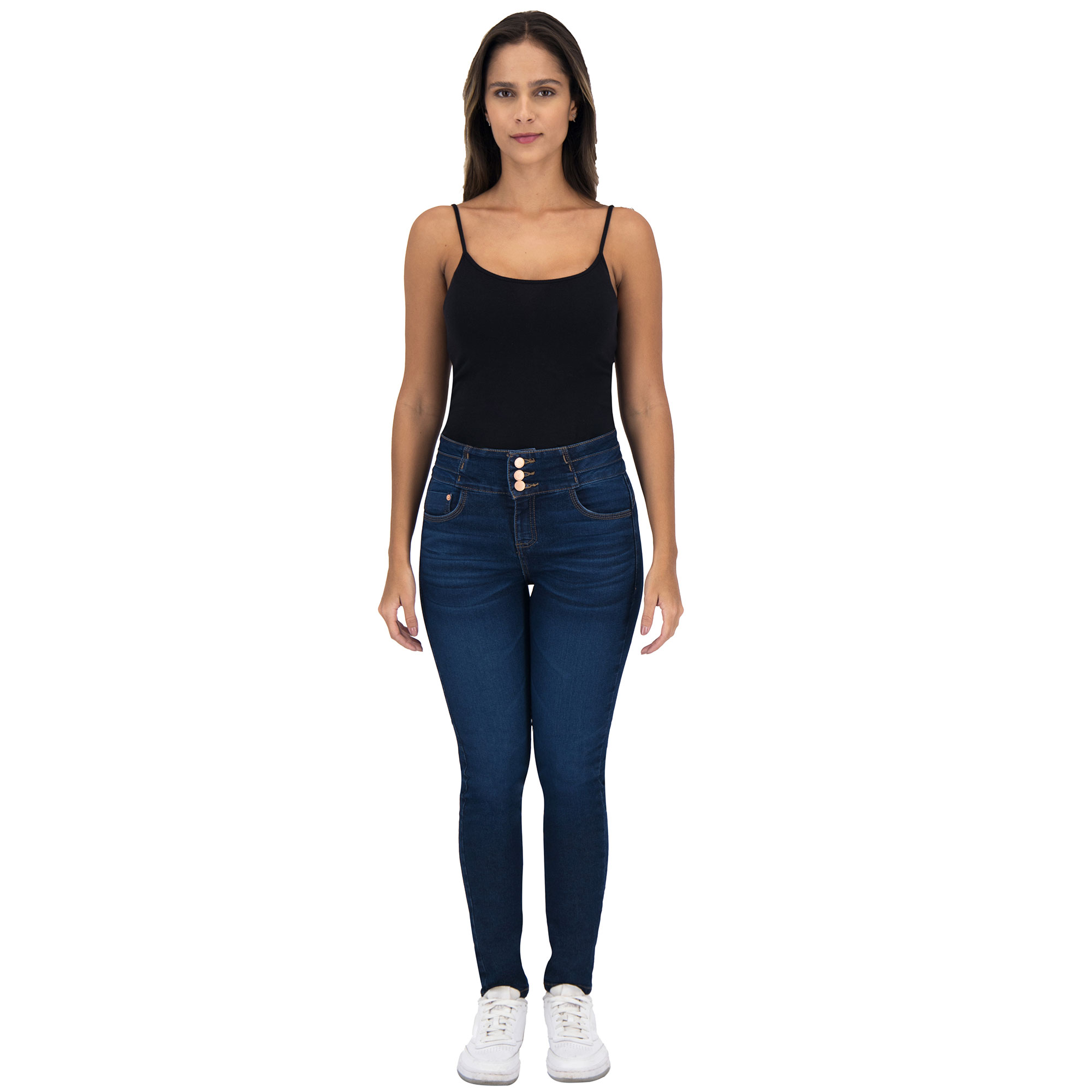 Foto 4 pulgar | Pantalón Skinny Britos Jeans Mujer Azul Corazón 025248