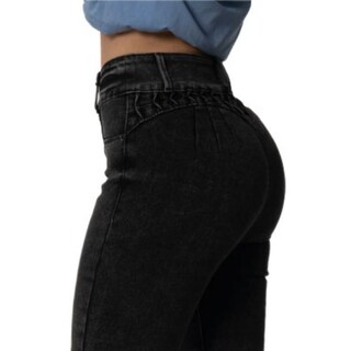 Foto 3 | Pantalón Britos Jeans Mujer Skinny Negro 024040