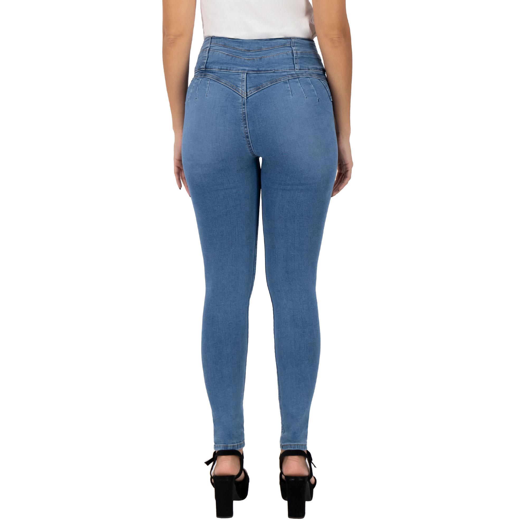 Foto 3 pulgar | Pantalón Skinny Britos Jeans Mujer Azul Corazón 023949